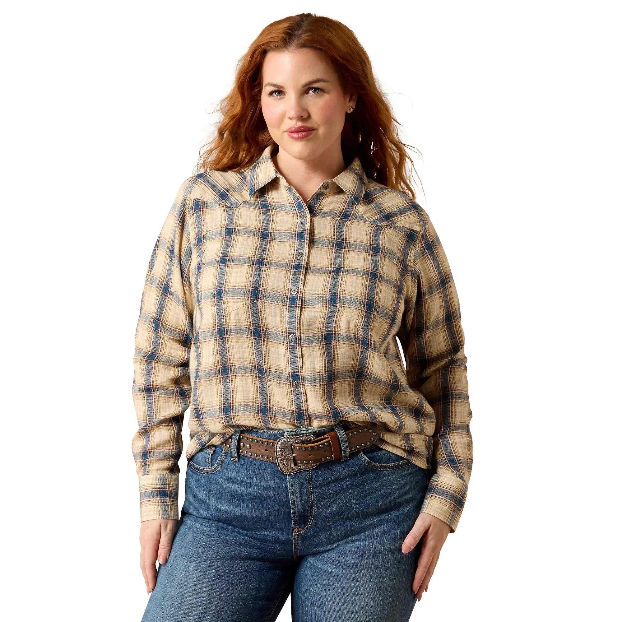 Product image 5 of 7 of Ariat Women's Billie Jean Western Shirt - Horizon Plaid