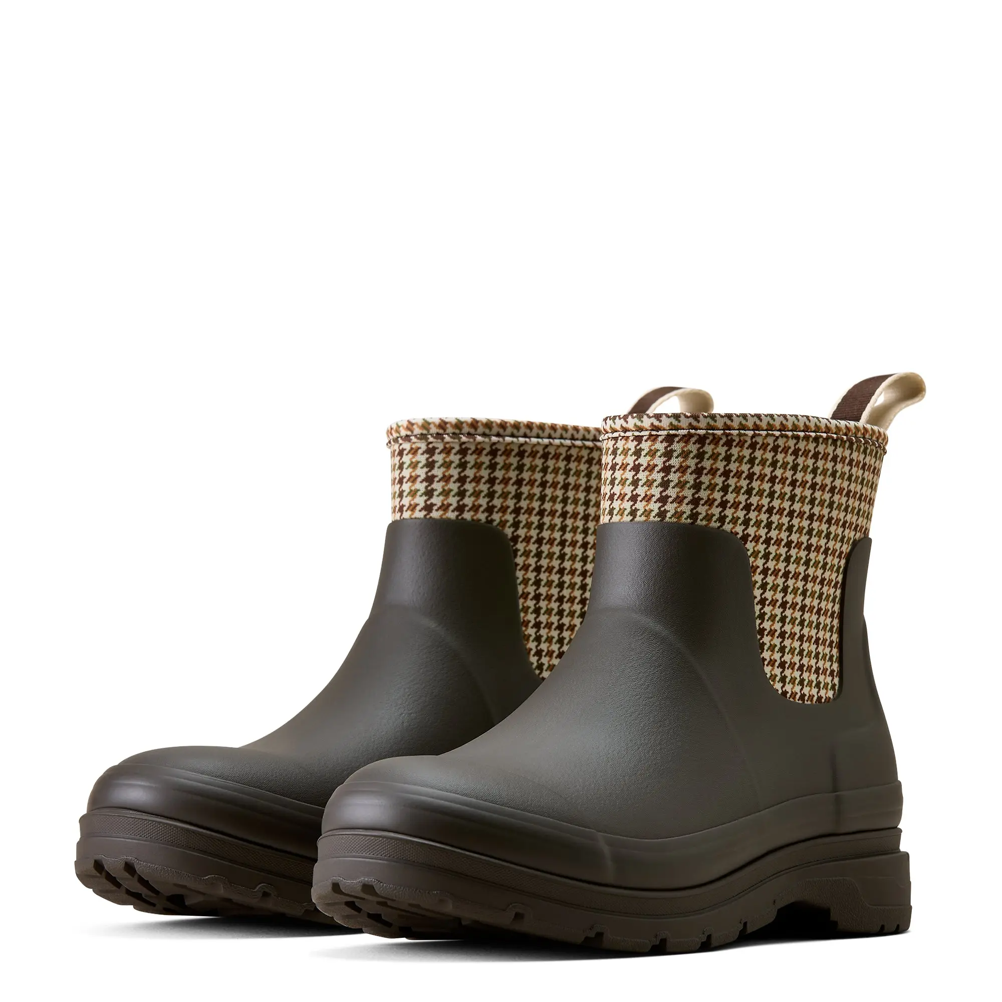 Product image 2 of 7 of Ariat Women's Kelmarsh Shortie Rubber Boots - Chocolate/ Tan Twill