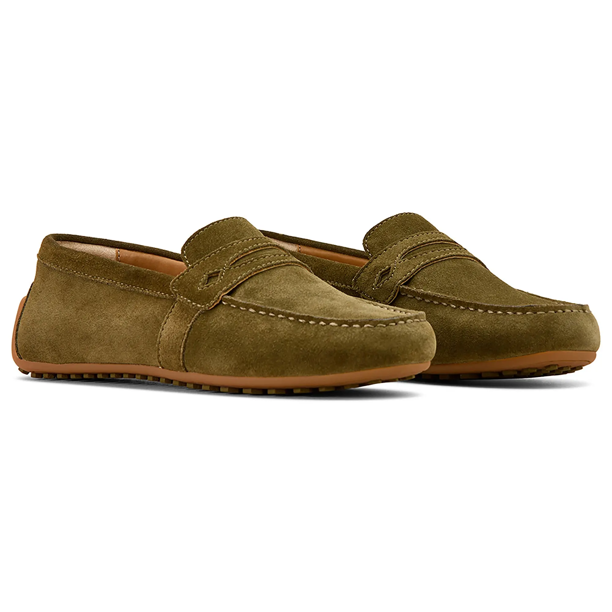Product image 1 of 7 of Ariat Women's Selene Driving Shoes - Dark Olive Suede