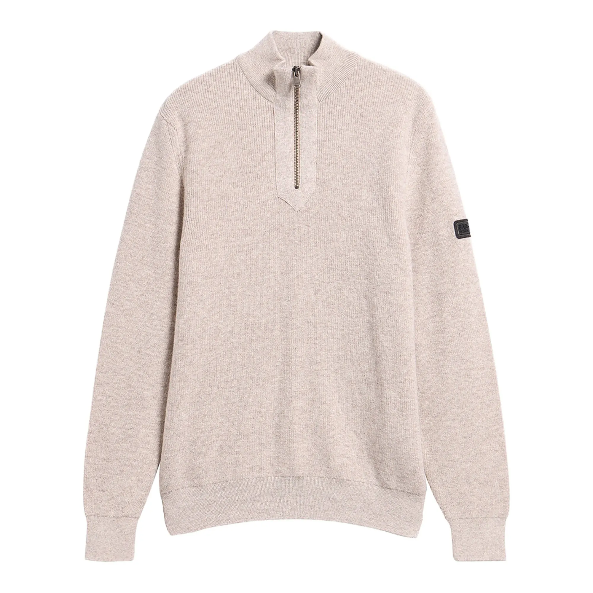 Product image 1 of 5 of Barbour International Men's Crawley Quarter-Zip Jumper - Concrete