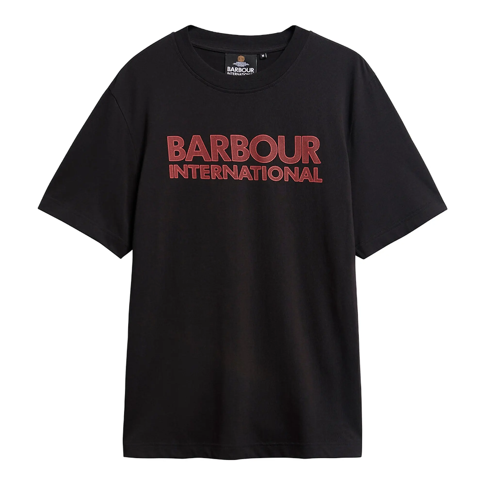 Product image 1 of 5 of Barbour International Men's Essential Tee - Black / Fire Whirl