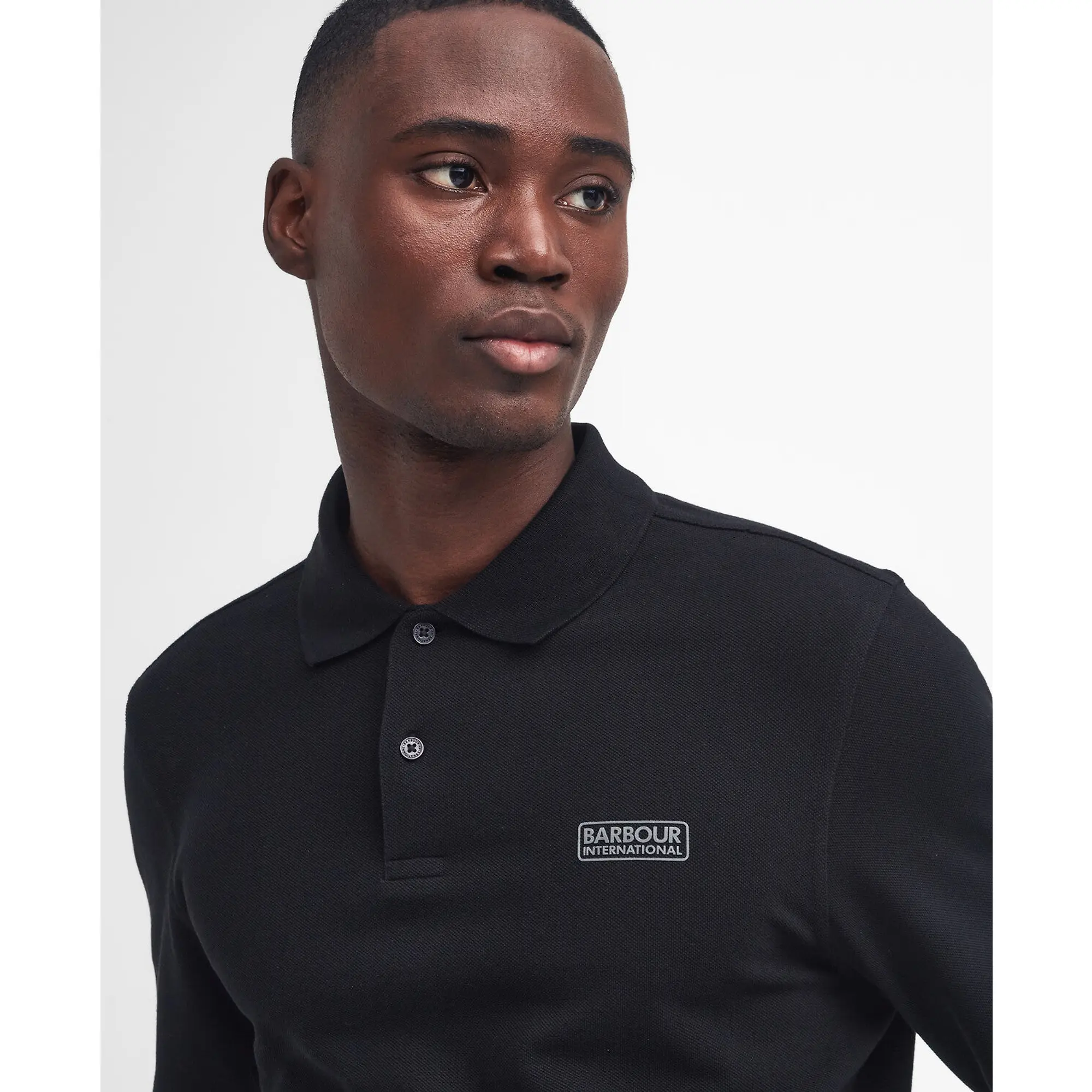 Product image 6 of 6 of Barbour International Men's Polo Shirt - Black / Pewter