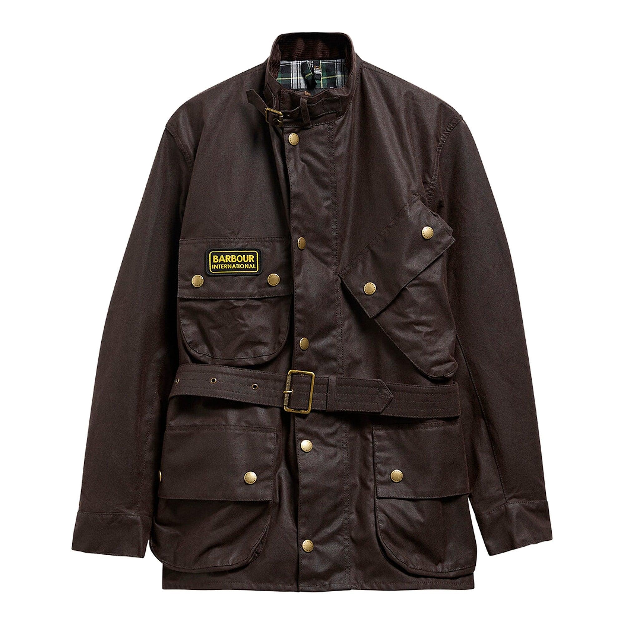 Barbour International Men's Original Waxed Jacket - Black Oak