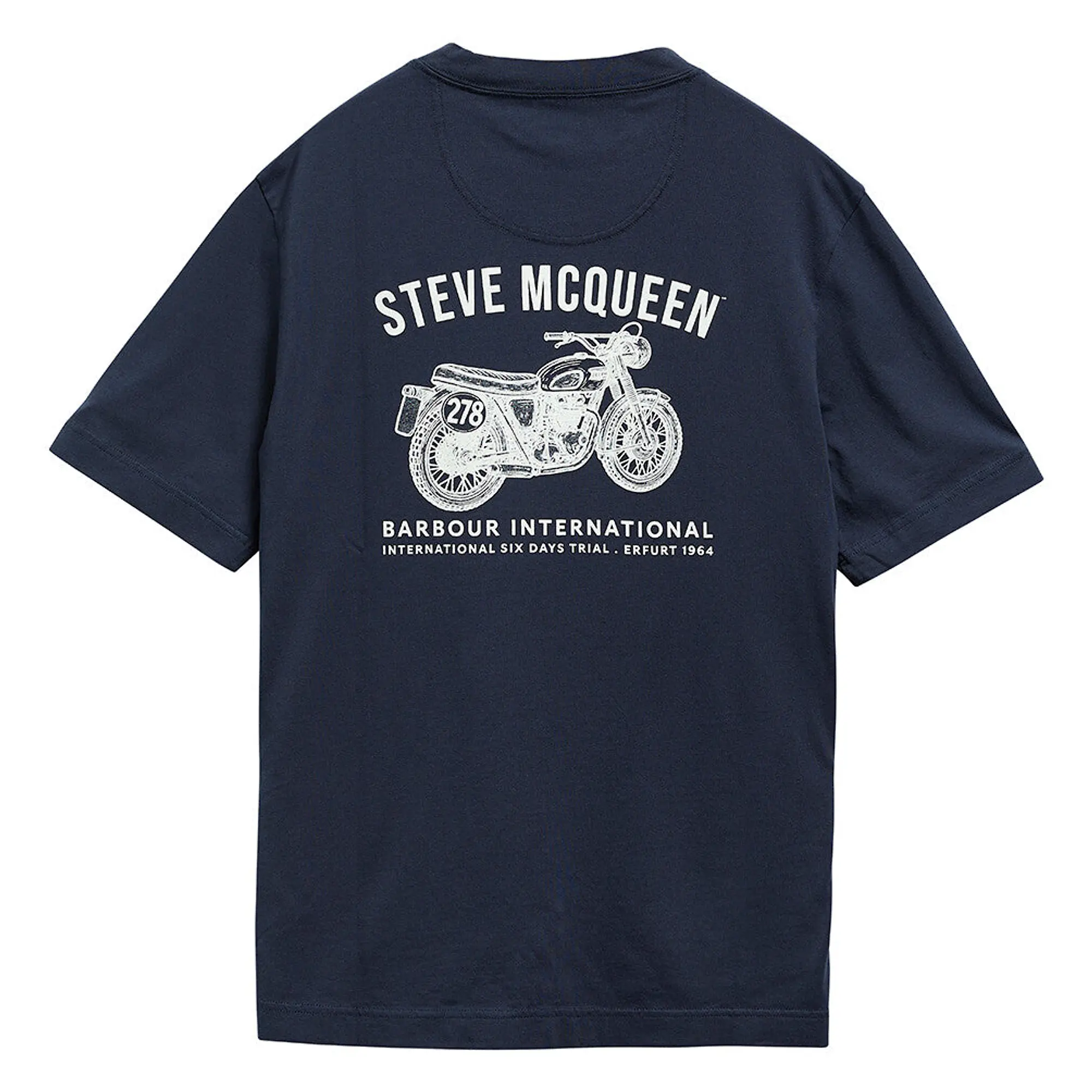 Product image 7 of 7 of Barbour International Men's Steve McQueen Grange Tee - Navy