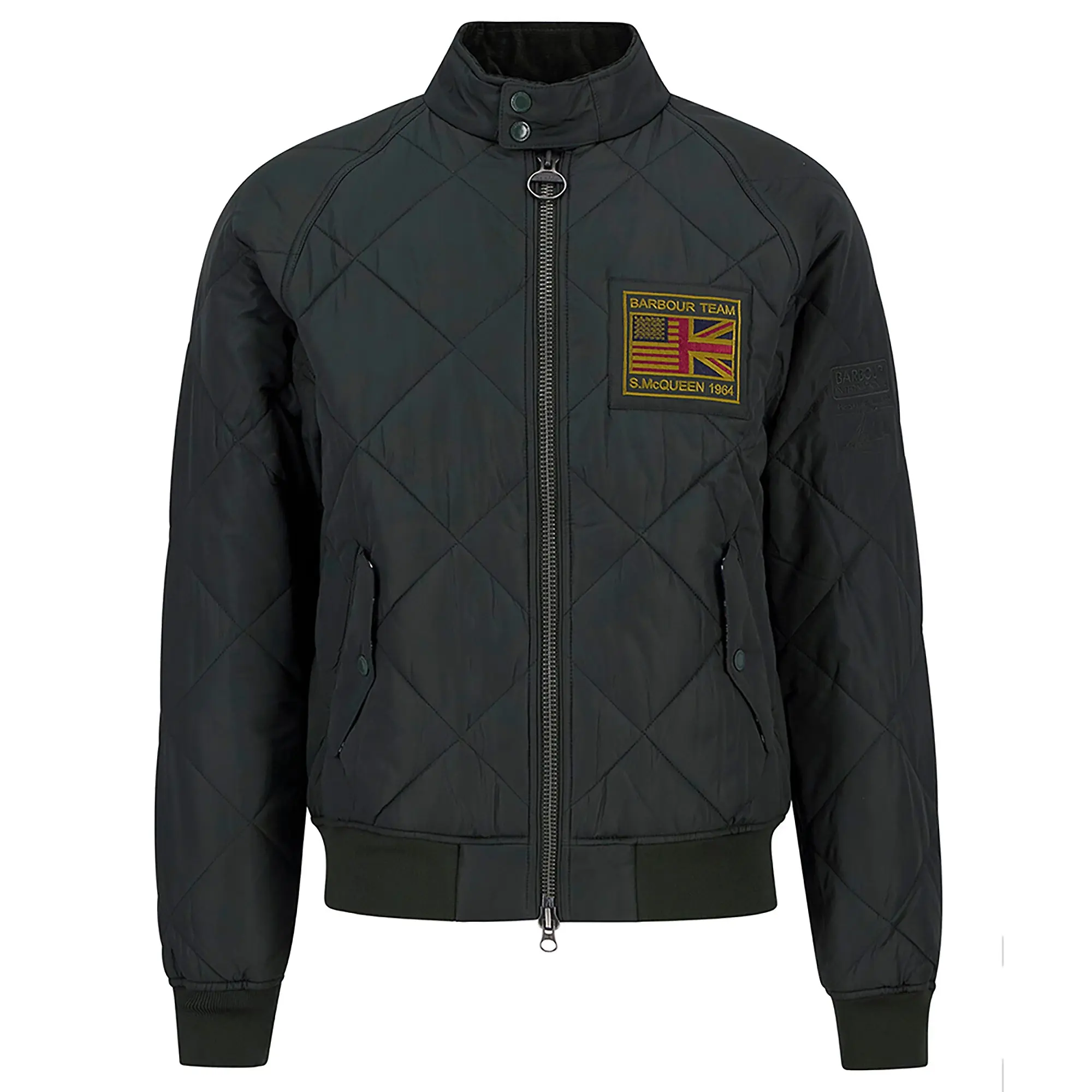 Product image 1 of 7 of Barbour International Men's Steve McQueen Merchant Quilted Jacket - Sage