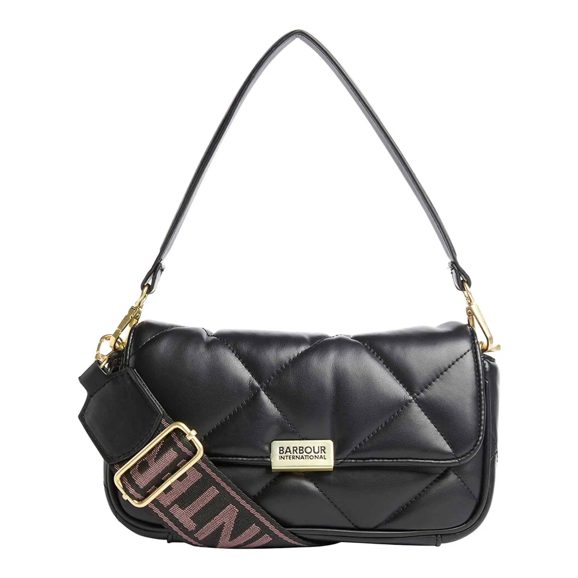Product image 1 of 7 of Barbour International Women's Soft Quilted Mini Soho Crossbody Bag - Black