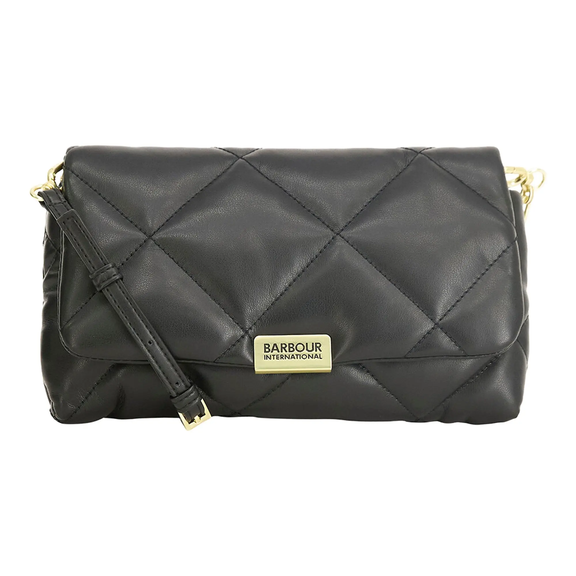 Product image 1 of 6 of Barbour International Women's Soft Quilted Crossbody Bag - Black