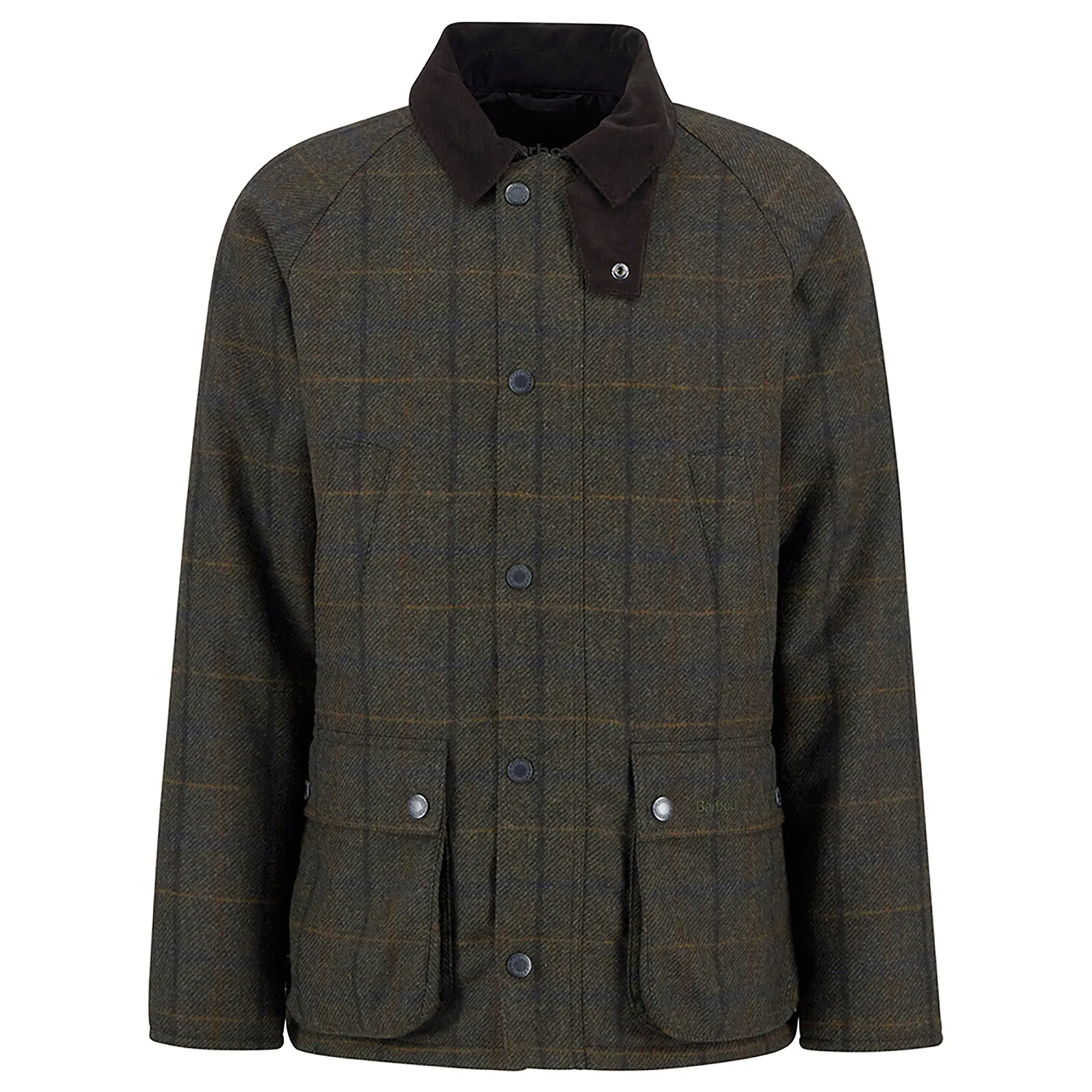 Product image 1 of 9 of Barbour Men's Bedale Check Wool Jacket - Brown