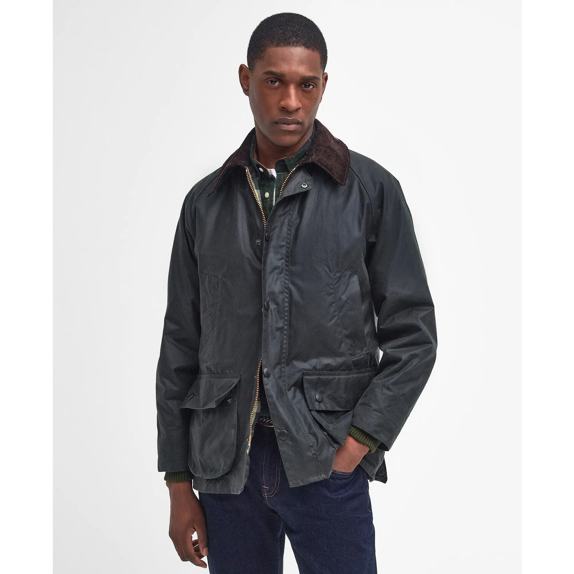 Product image 2 of 8 of Barbour Men's Bedale Wax Jacket - Sage