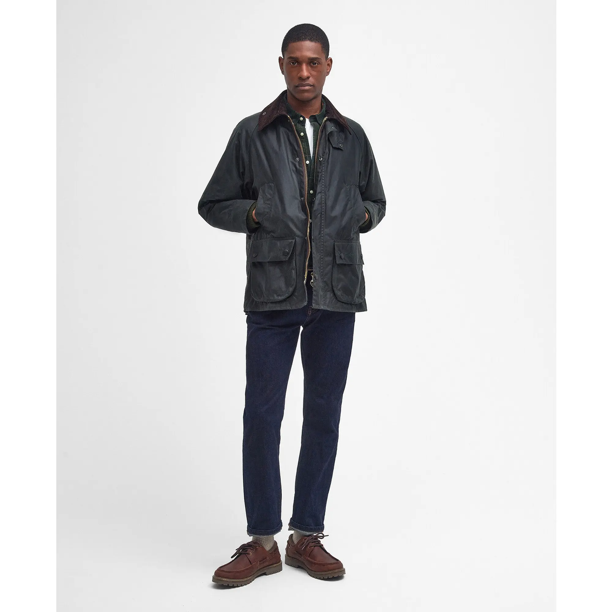 Product image 3 of 8 of Barbour Men's Bedale Wax Jacket - Sage