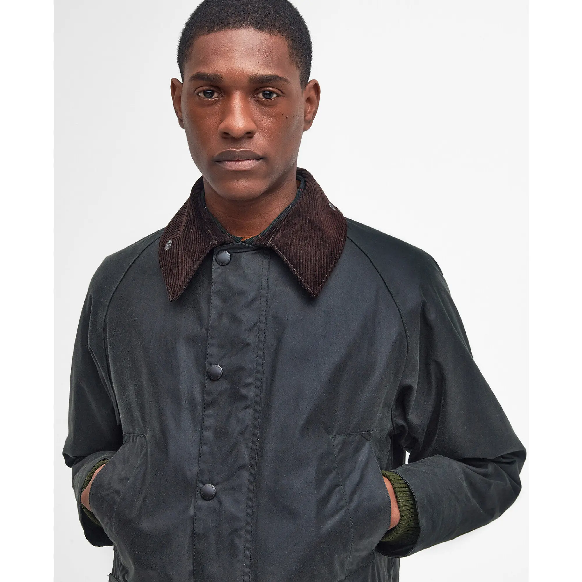 Product image 5 of 8 of Barbour Men's Bedale Wax Jacket - Sage