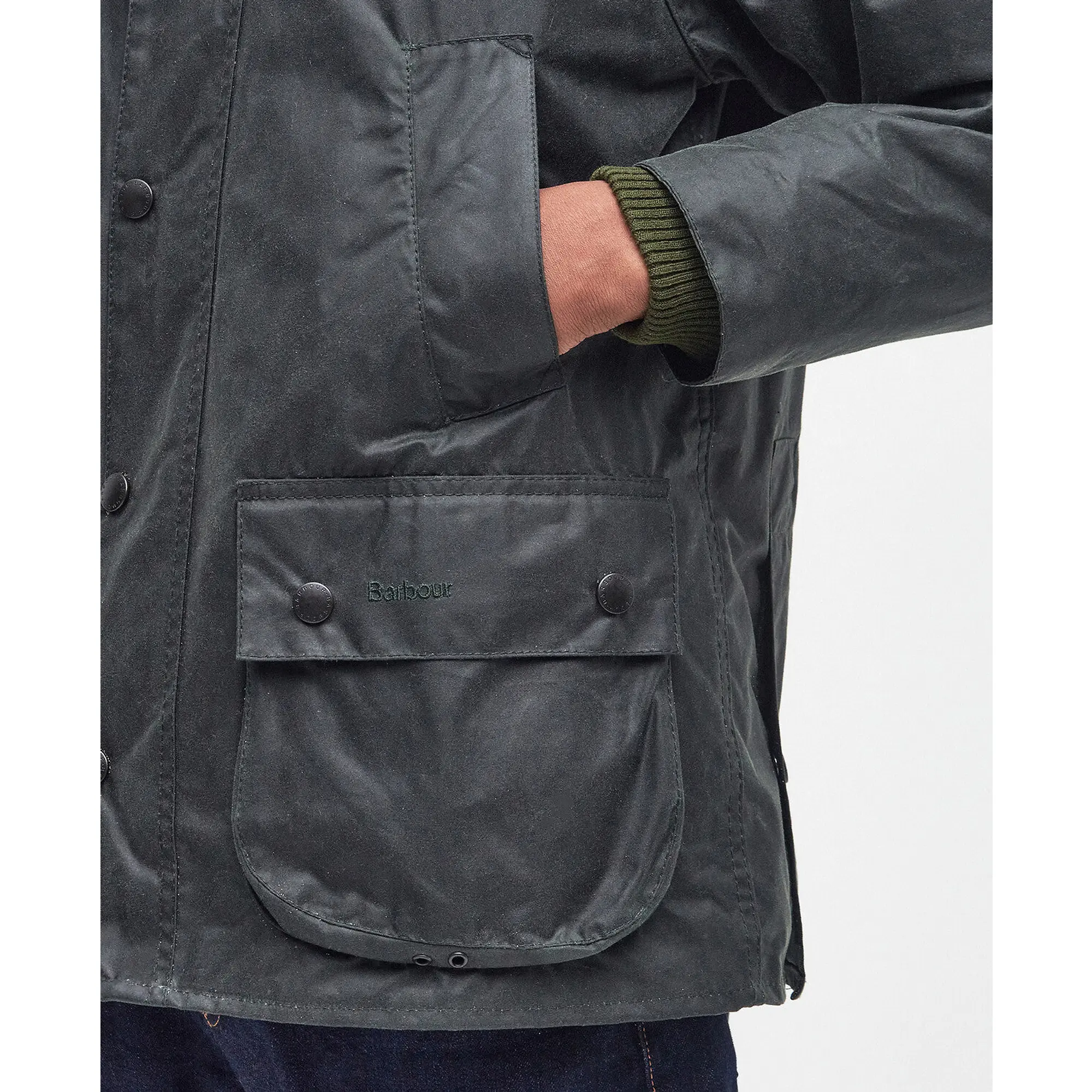 Product image 8 of 8 of Barbour Men's Bedale Wax Jacket - Sage