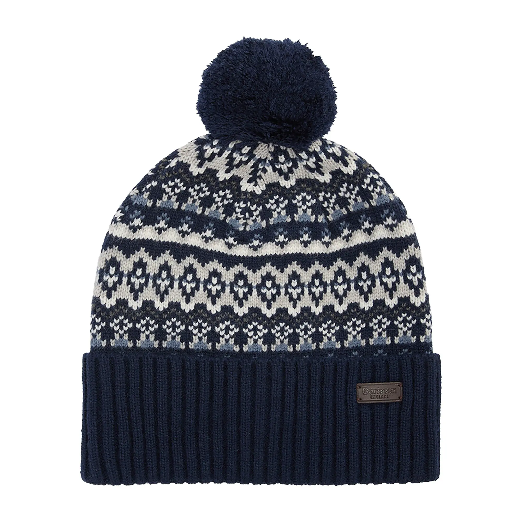 Product image 1 of 3 of Barbour Men's Marlow Fair Isle Beanie - Navy
