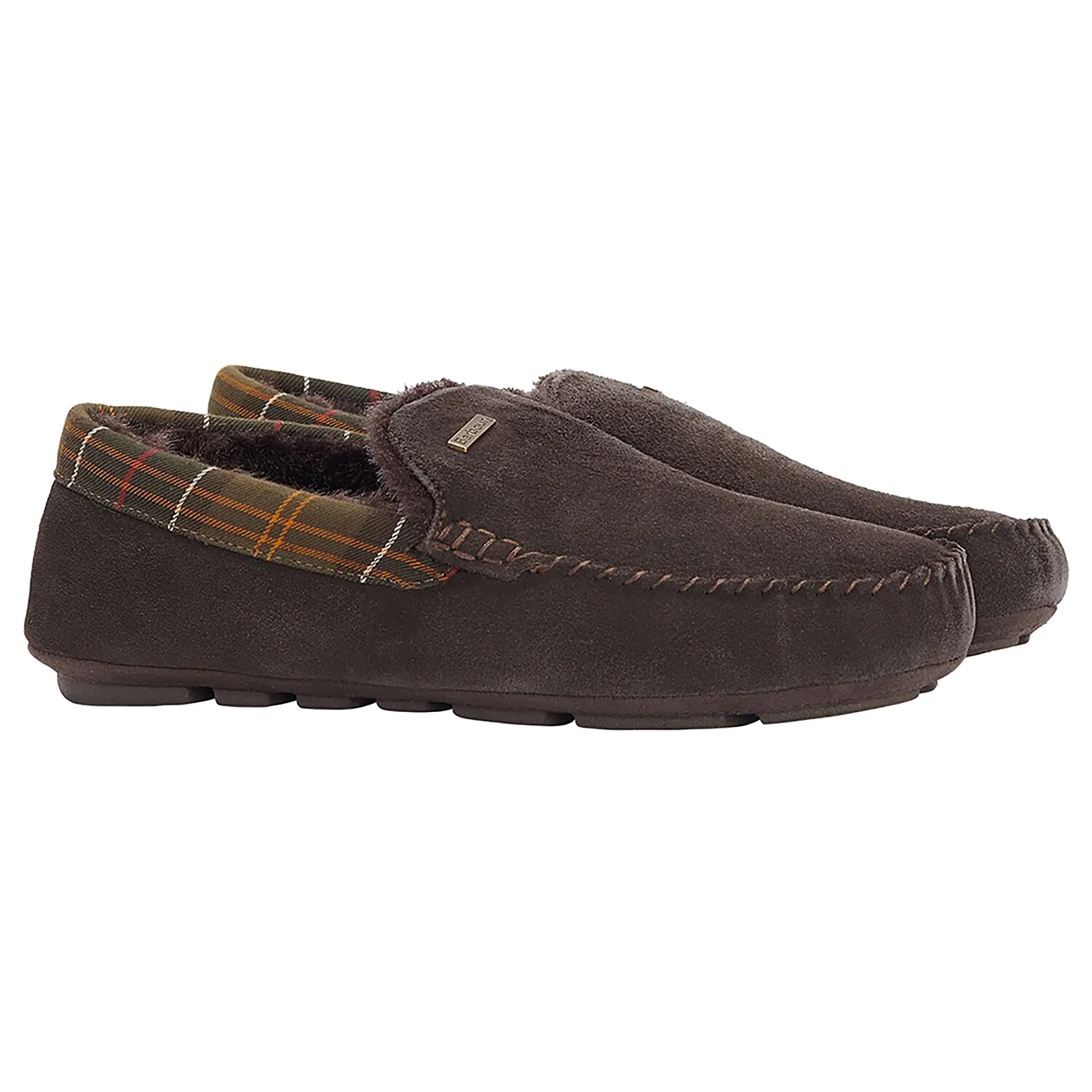 Product image 1 of 6 of Barbour Men's Monty Slippers - Brown Suede