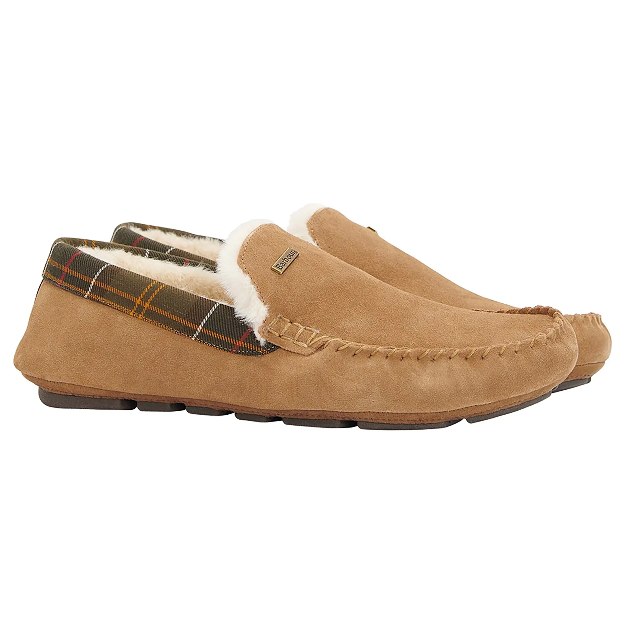 Product image 1 of 5 of Barbour Men's Monty Slippers - Camel Suede