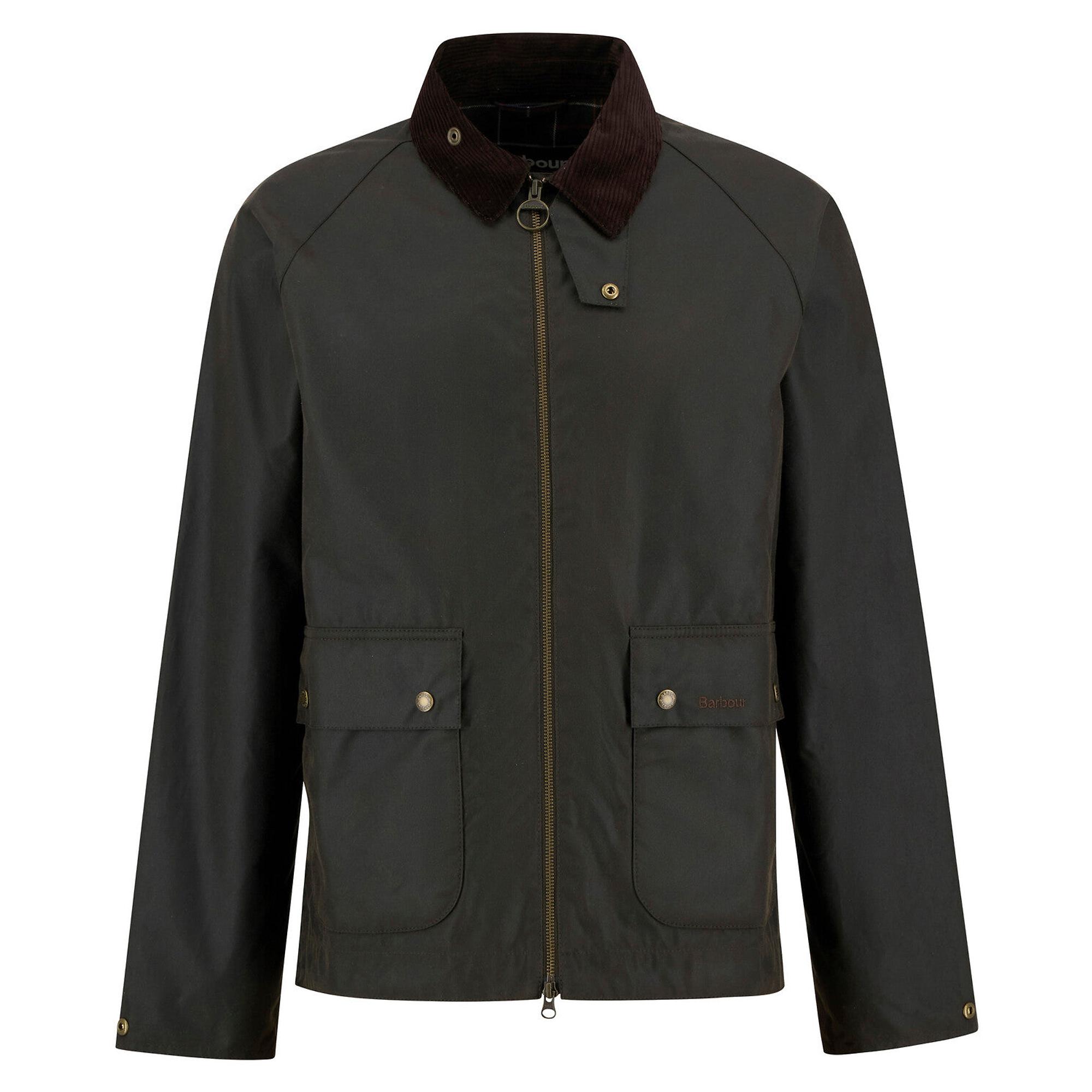 Barbour Men's Short Bedale Wax Jacket - Olive | British Attire