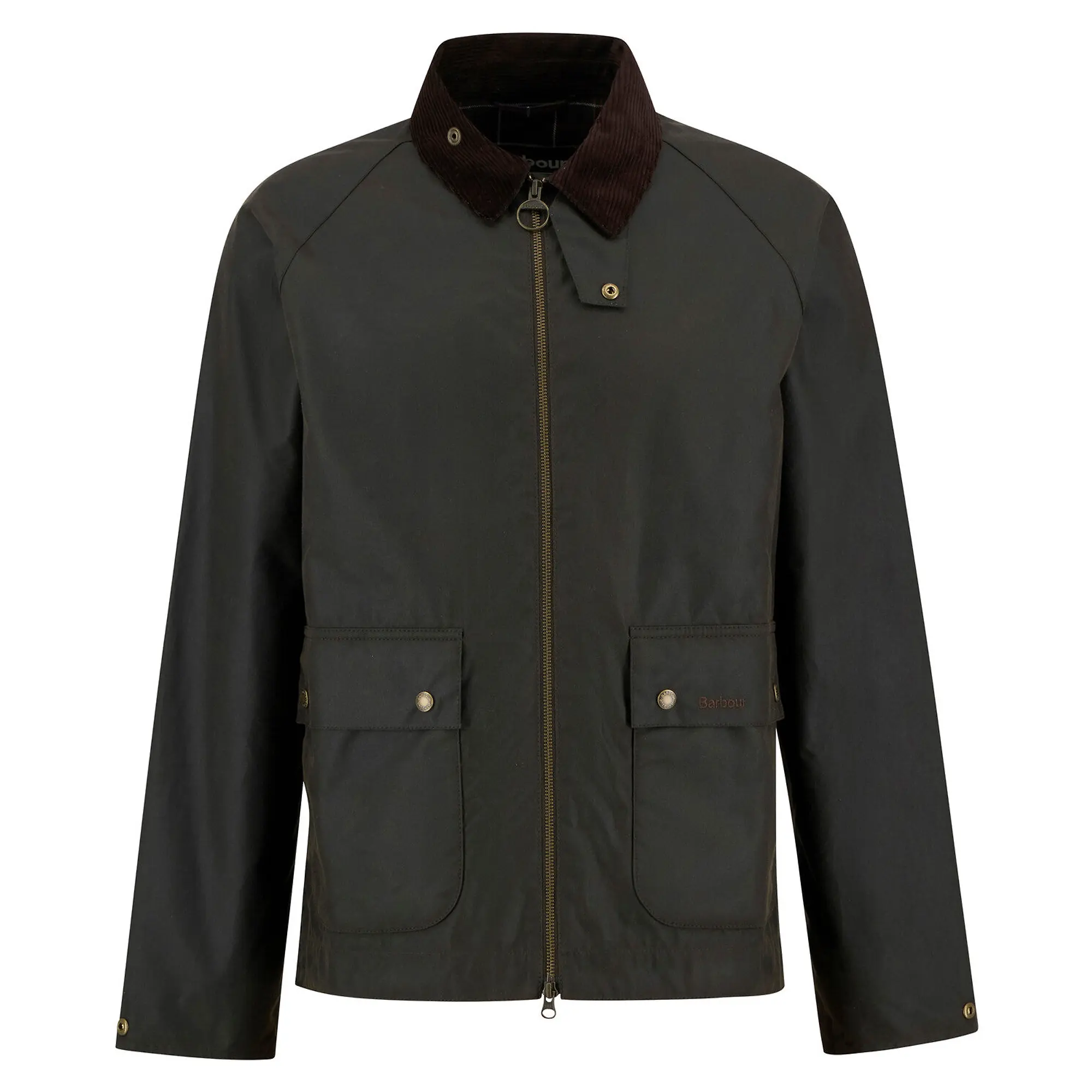 Product image 1 of 8 of Barbour Men's Short Bedale Wax Jacket - Olive