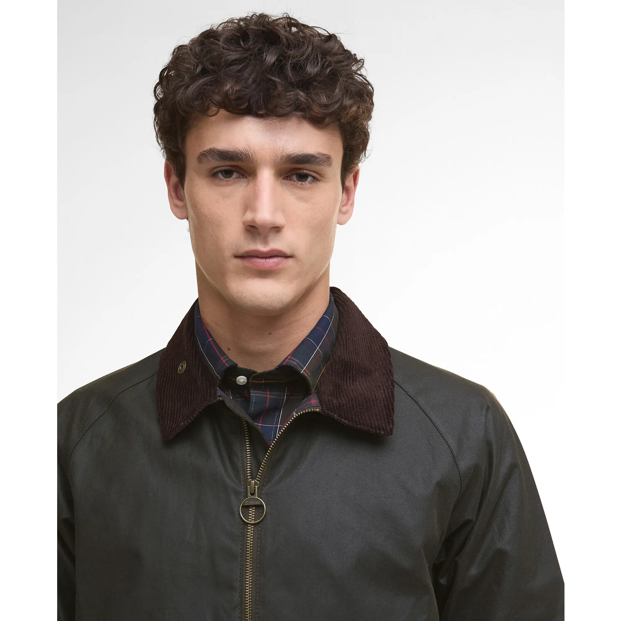 Product image 4 of 8 of Barbour Men's Short Bedale Wax Jacket - Olive
