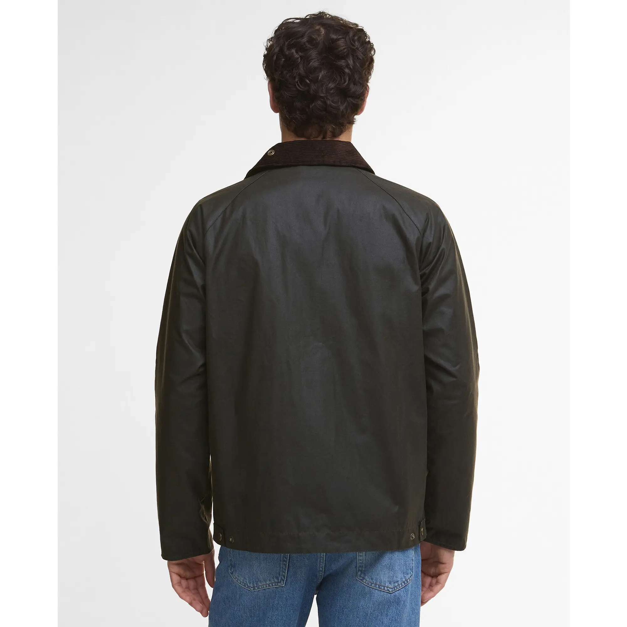 Product image 6 of 8 of Barbour Men's Short Bedale Wax Jacket - Olive