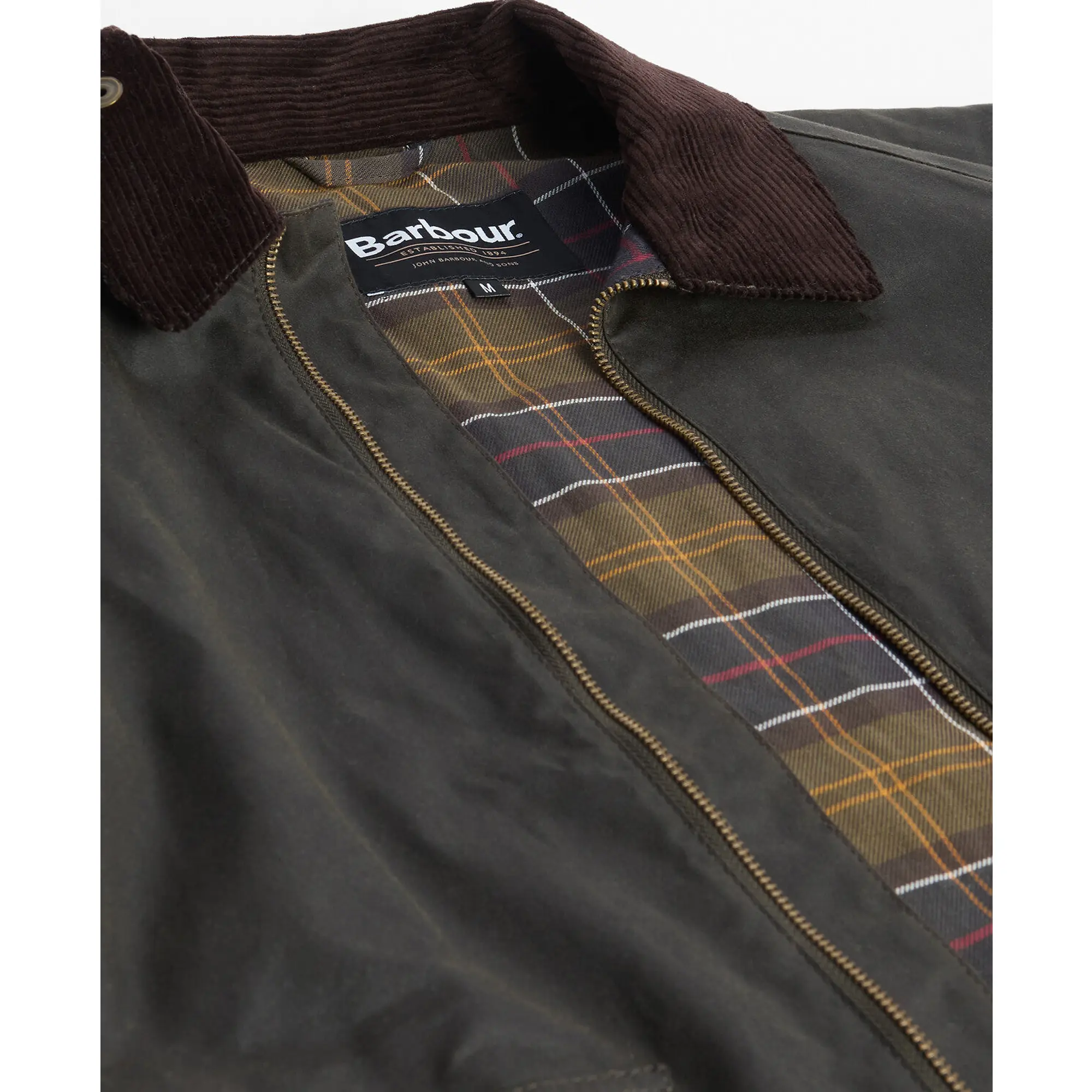 Product image 7 of 8 of Barbour Men's Short Bedale Wax Jacket - Olive