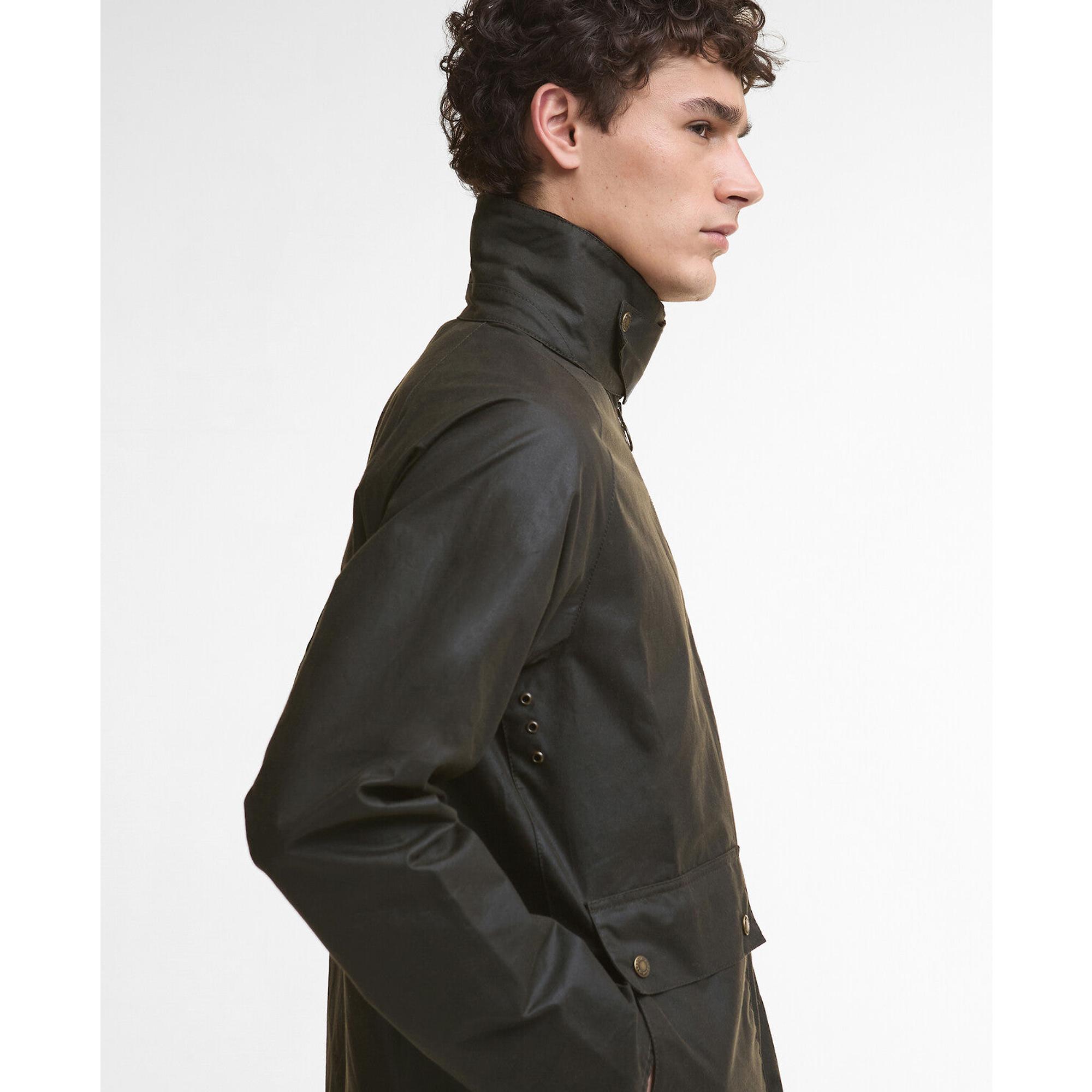 Barbour Men's Short Bedale Wax Jacket - Olive | British Attire