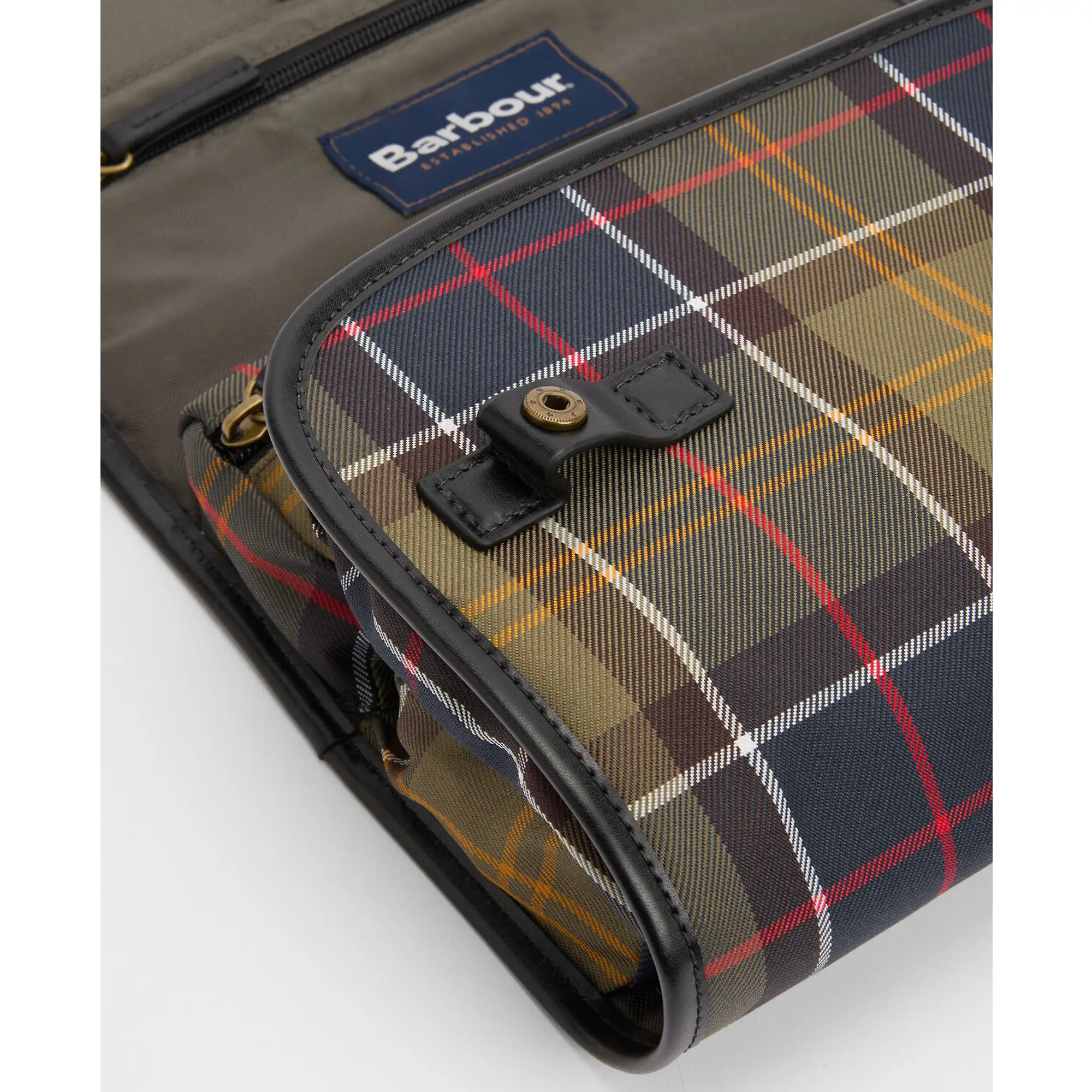 Product image 6 of 9 of Barbour Men's Tartan Hanging Washbag - Classic / Beacon