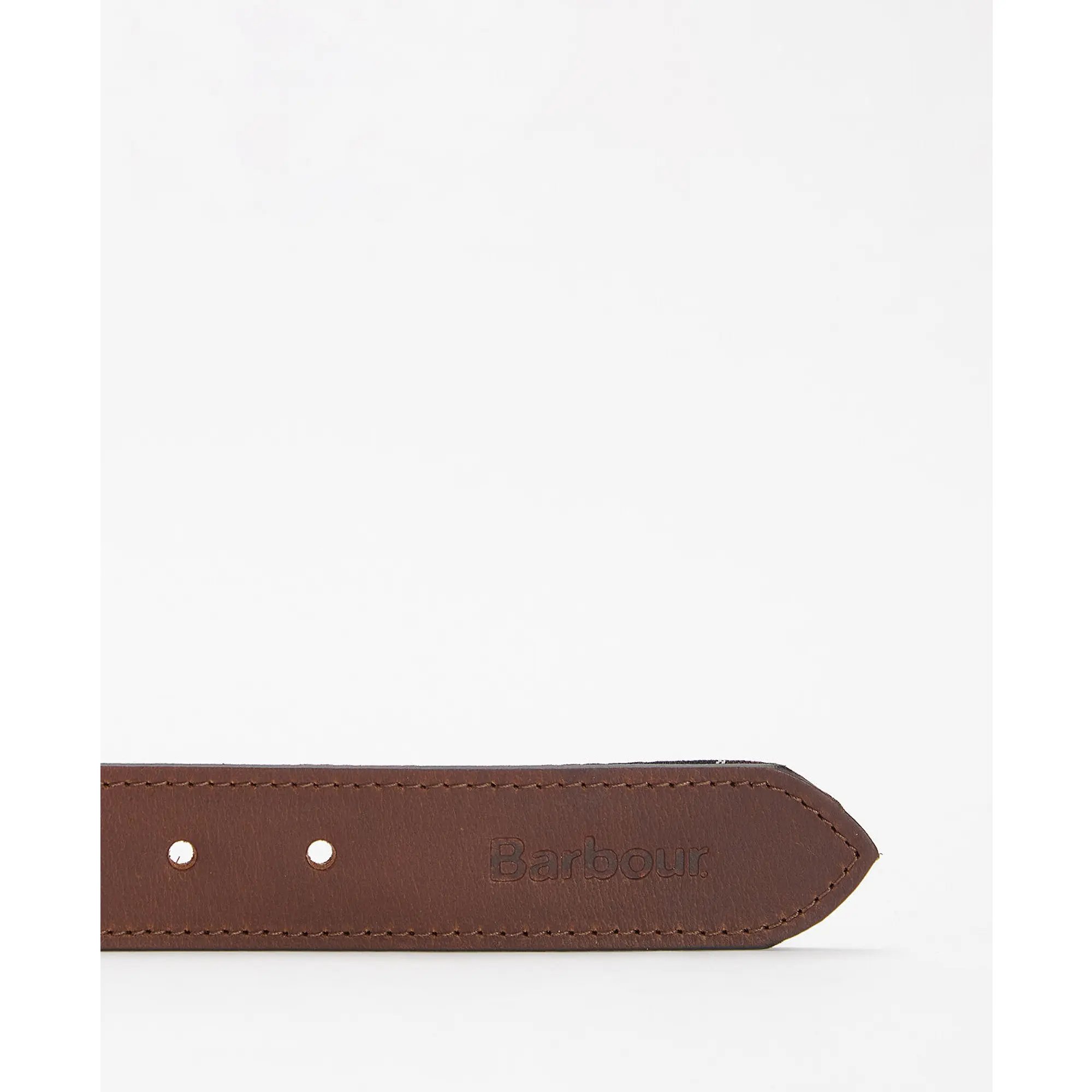 Product image 4 of 4 of Barbour Men's Reversible Tartan Leather Belt - Classic Tartan / Brown