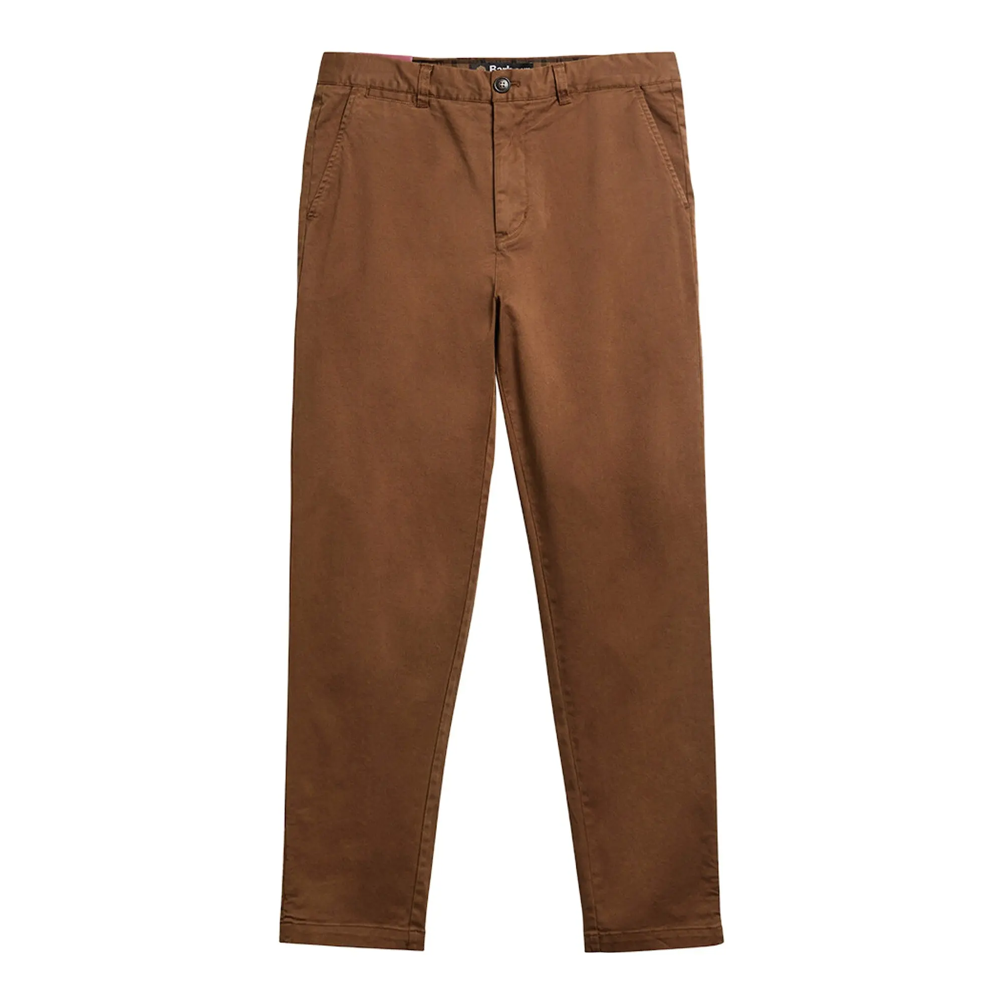 Product image 1 of 6 of Barbour Men's Washed Stretch Tailored Trousers - Dark Sand