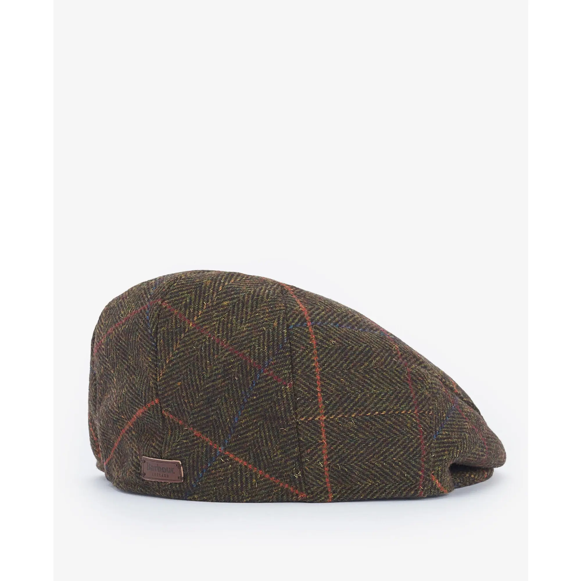 Product image 2 of 3 of Barbour Men's Wilkin Flat Cap - Olive Herringbone