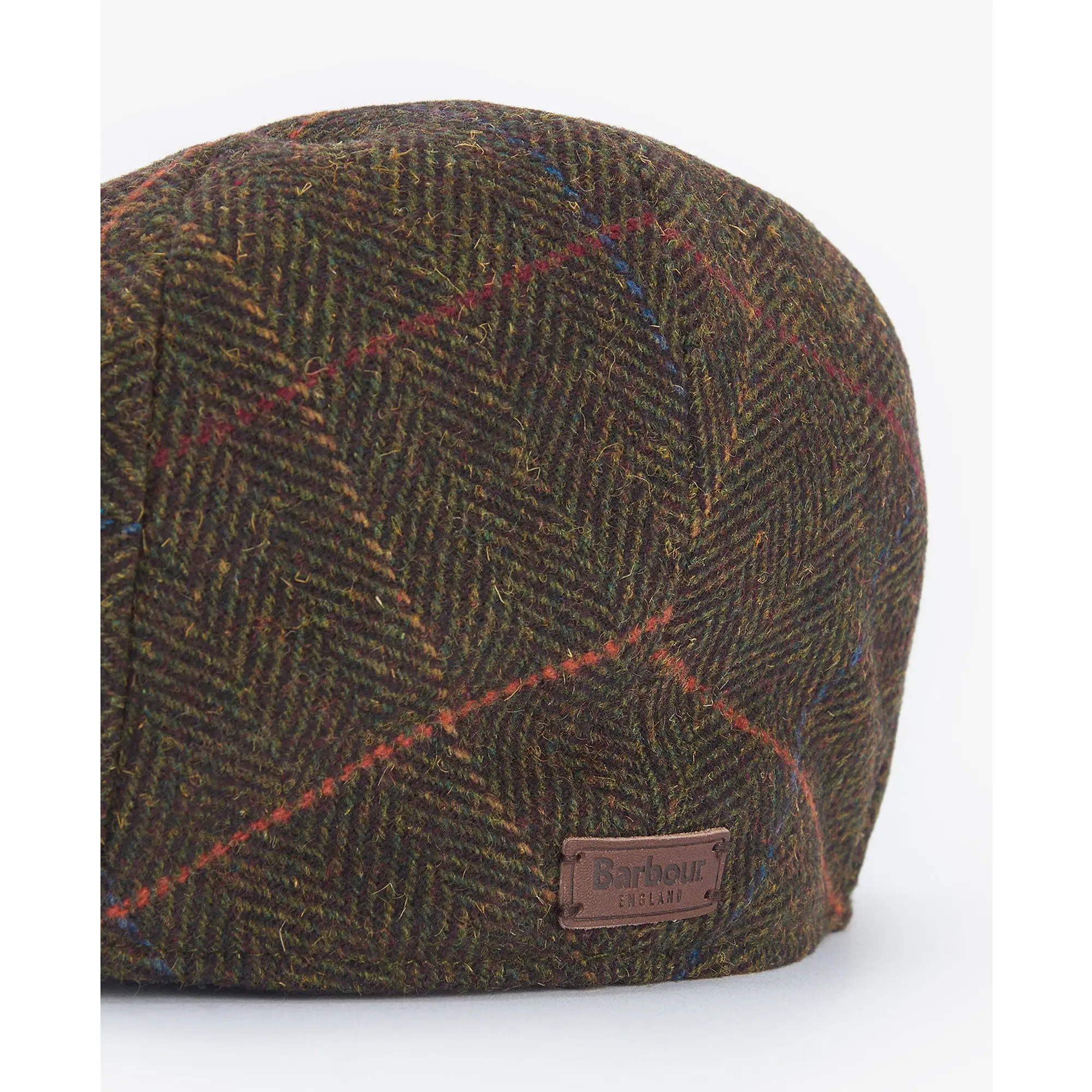 Product image 3 of 3 of Barbour Men's Wilkin Flat Cap - Olive Herringbone