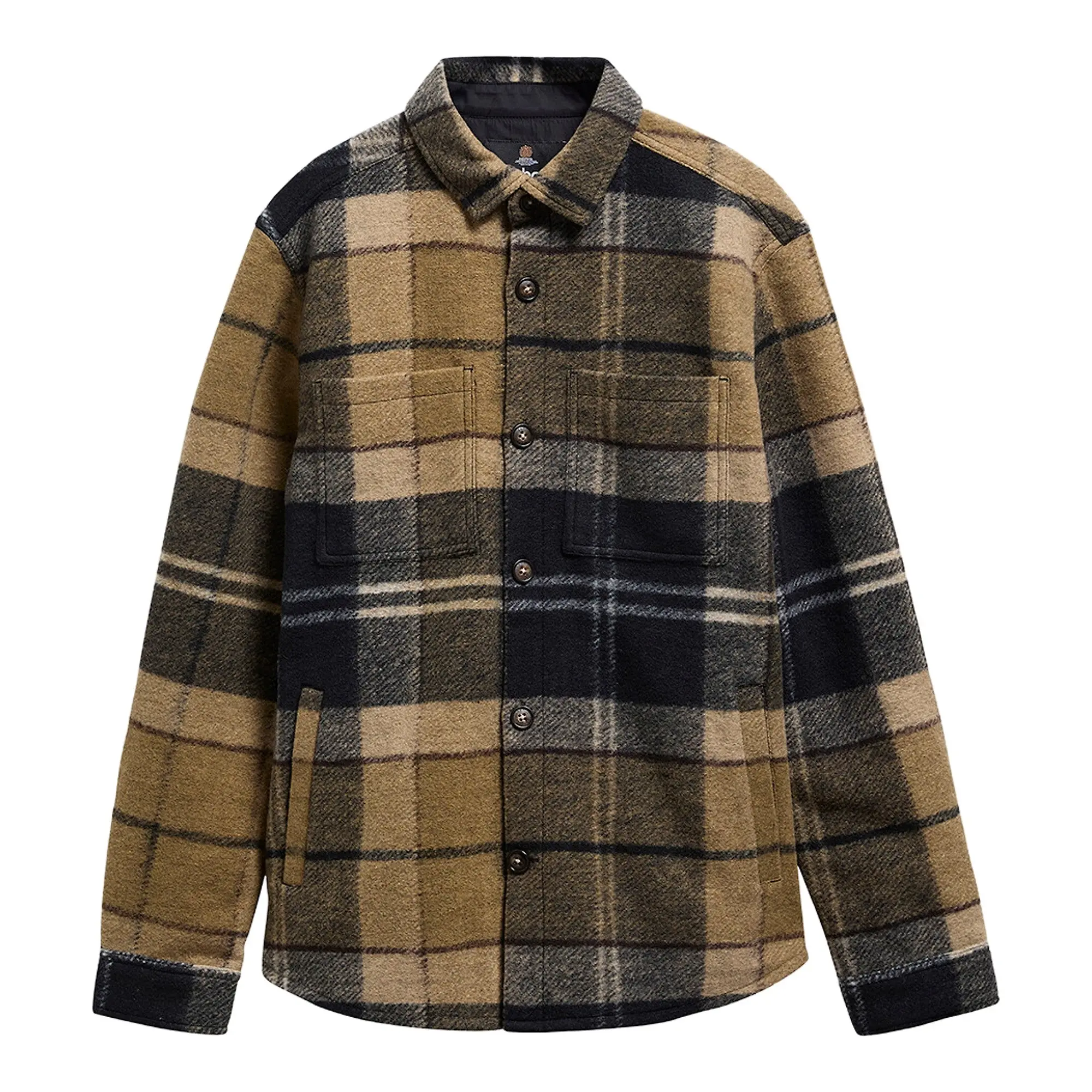 Product image 1 of 6 of Barbour Men's Woodlane Brushed Check Overshirt - Birchwood Dress Tartan