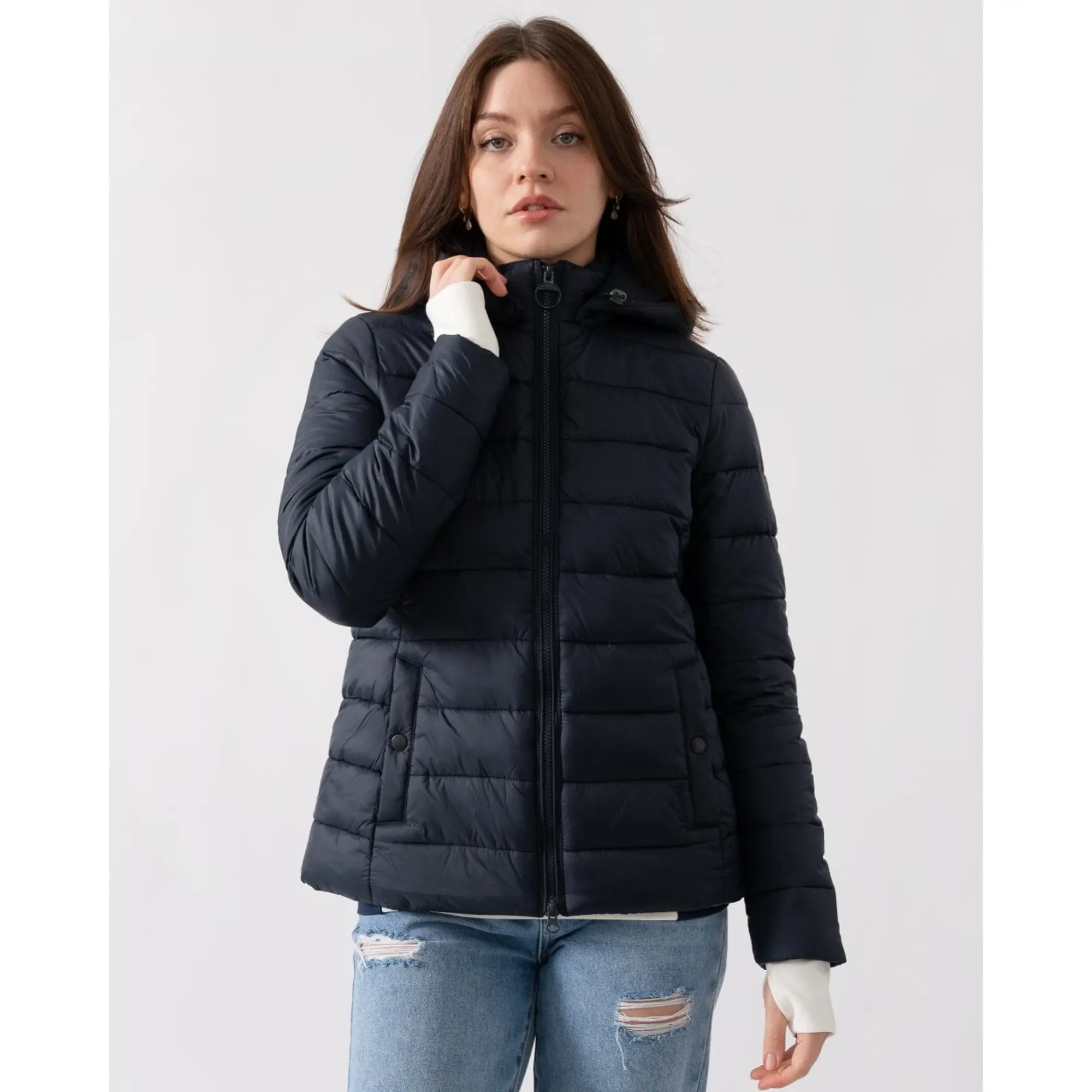 Product image 5 of 8 of Barbour Women's Shaw Quilted Jacket - Dark Navy