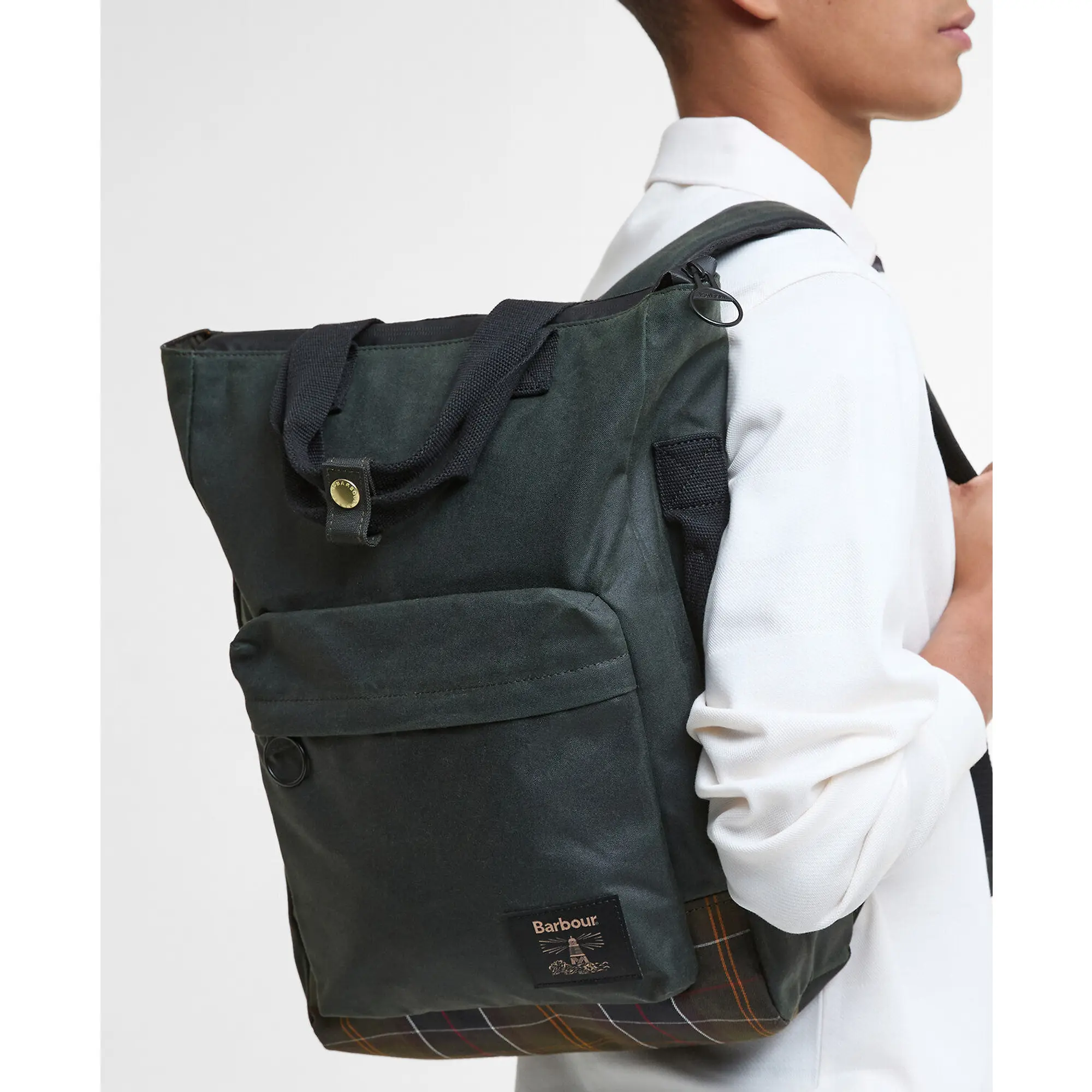 Product image 3 of 12 of Barbour Field Wax Backpack - Sage / Classic
