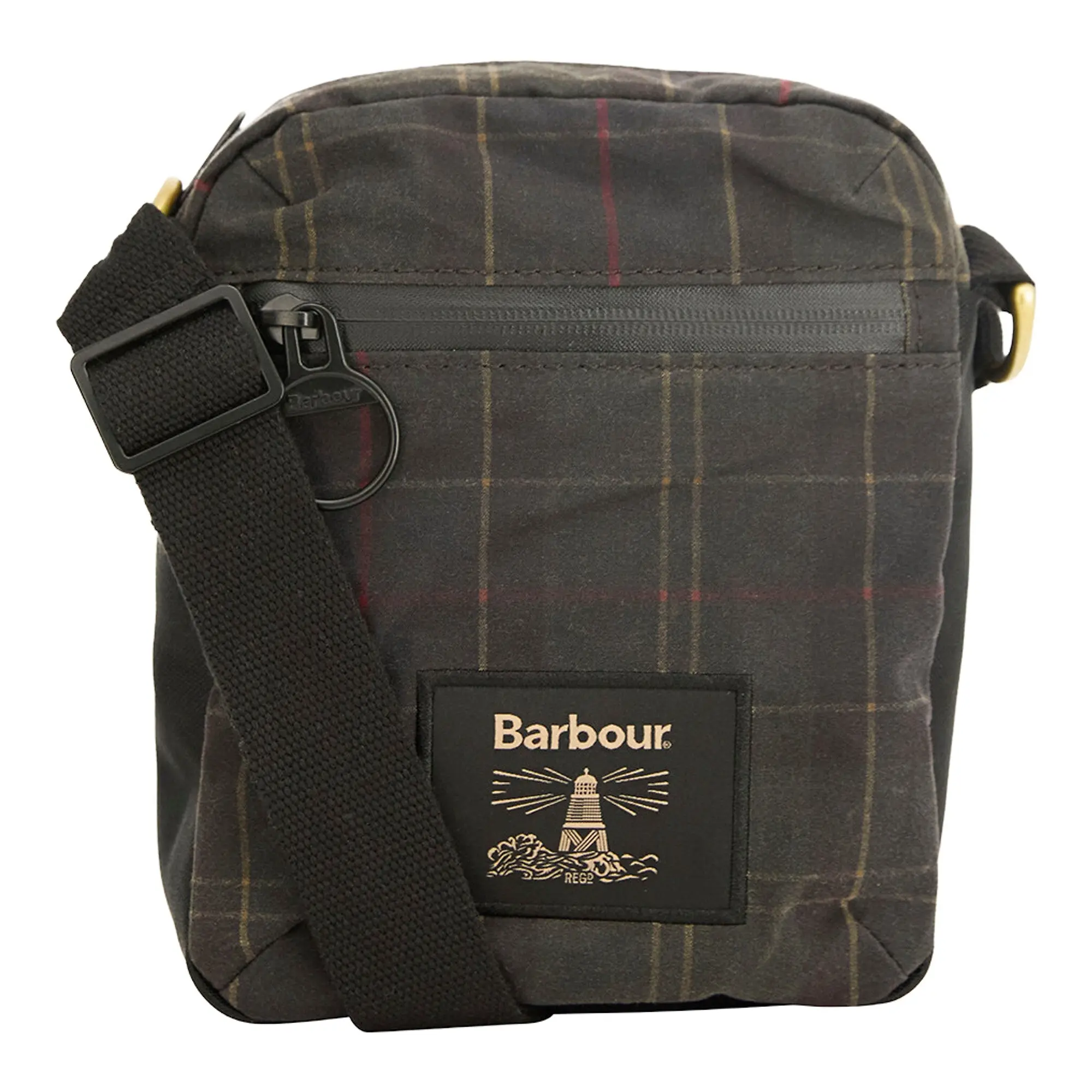 Product image 1 of 6 of Barbour Field Wax Crossbody Bag - Dark Classic Tartan