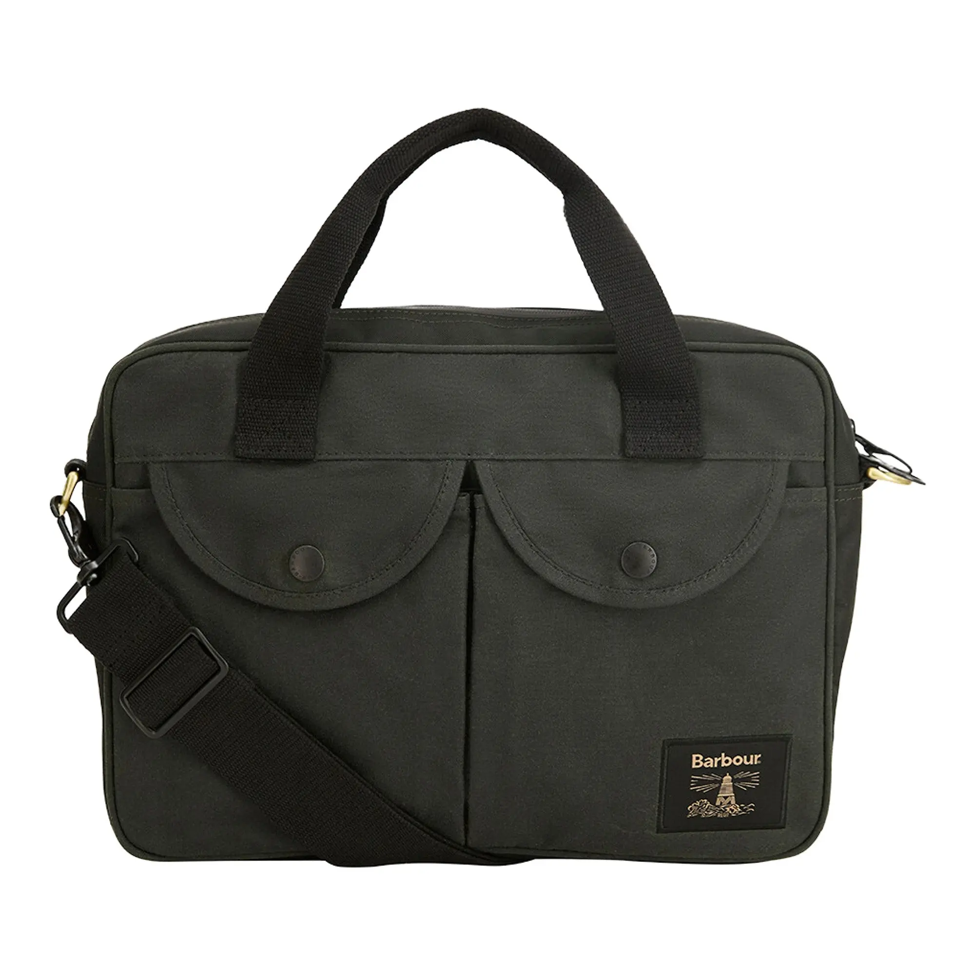 Product image 1 of 6 of Barbour Field Waxed Laptop Bag - Sage