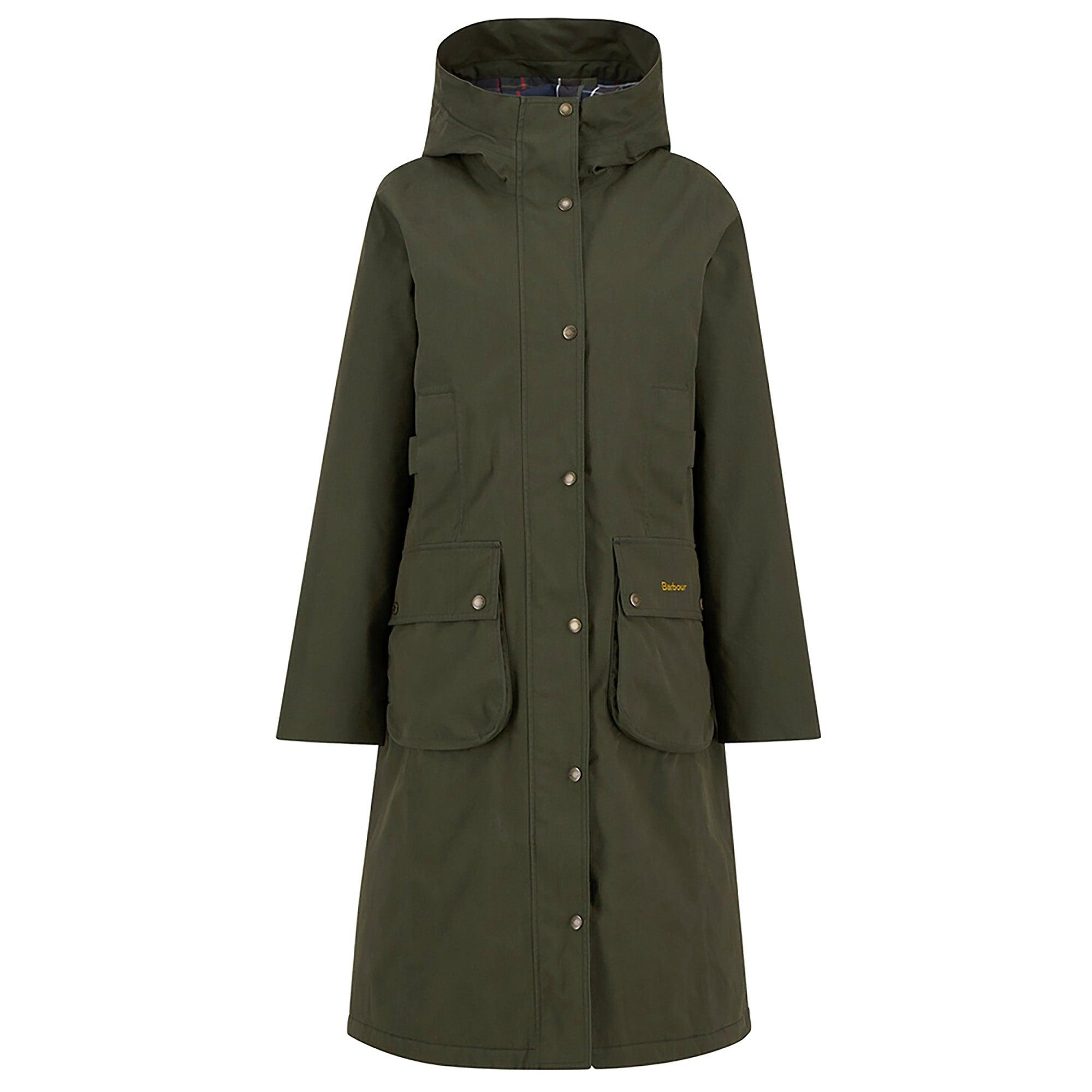 Barbour オリーブジャケット GB 38/97CM Barbour Women's Bamburgh Waterproof Jacket - Olive/Classic