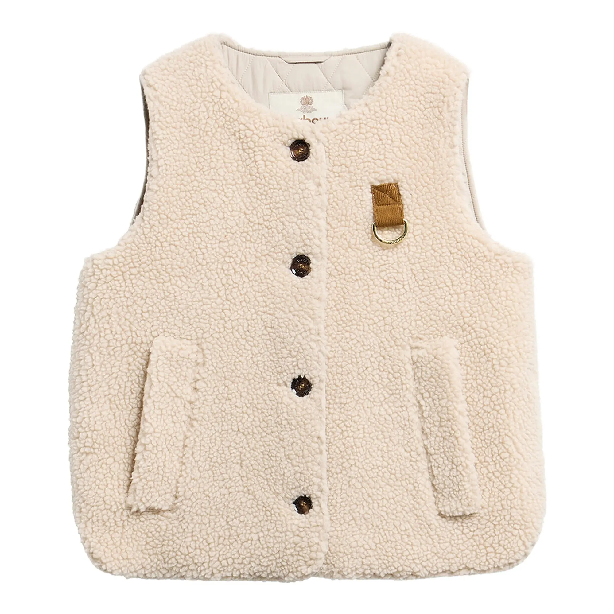 Product image 1 of 6 of Barbour Women's Bowes Fleece Gilet - Ecru