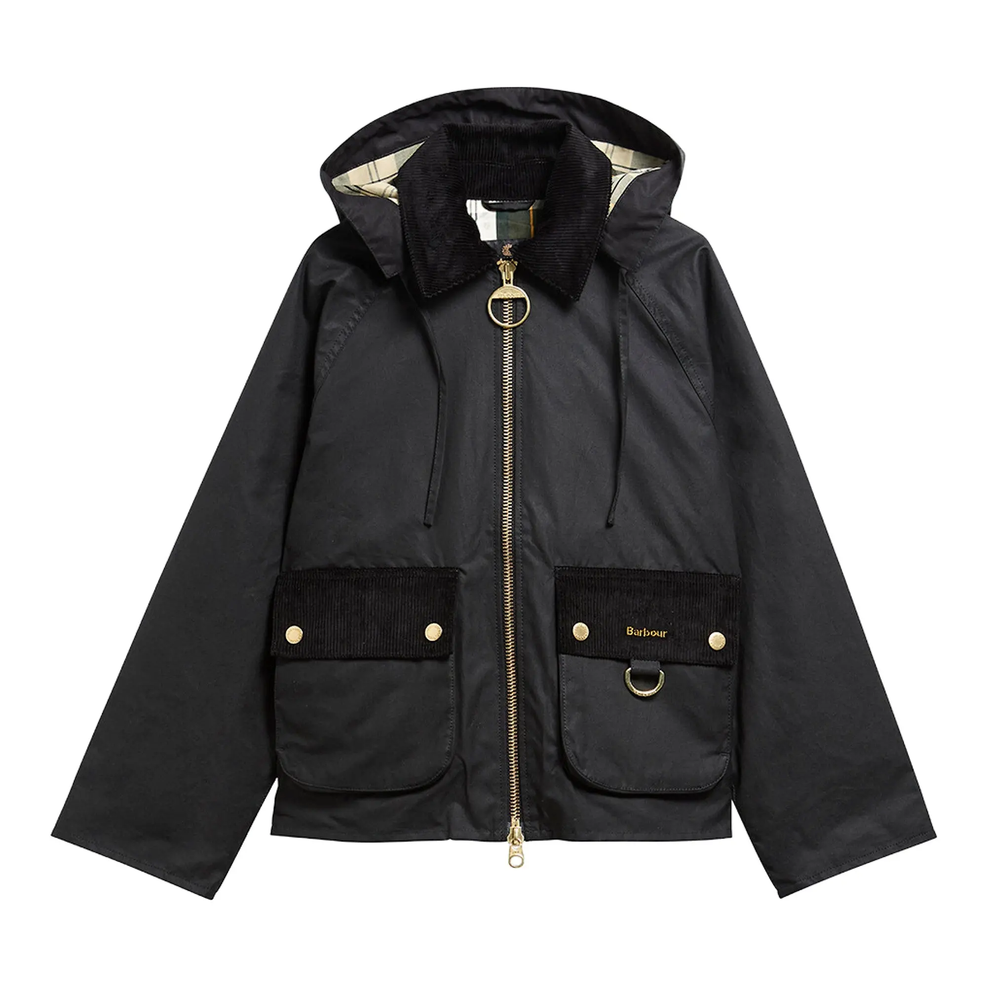 Product image 1 of 7 of Barbour Women's Carville Waxed Jacket - Black / Ancient