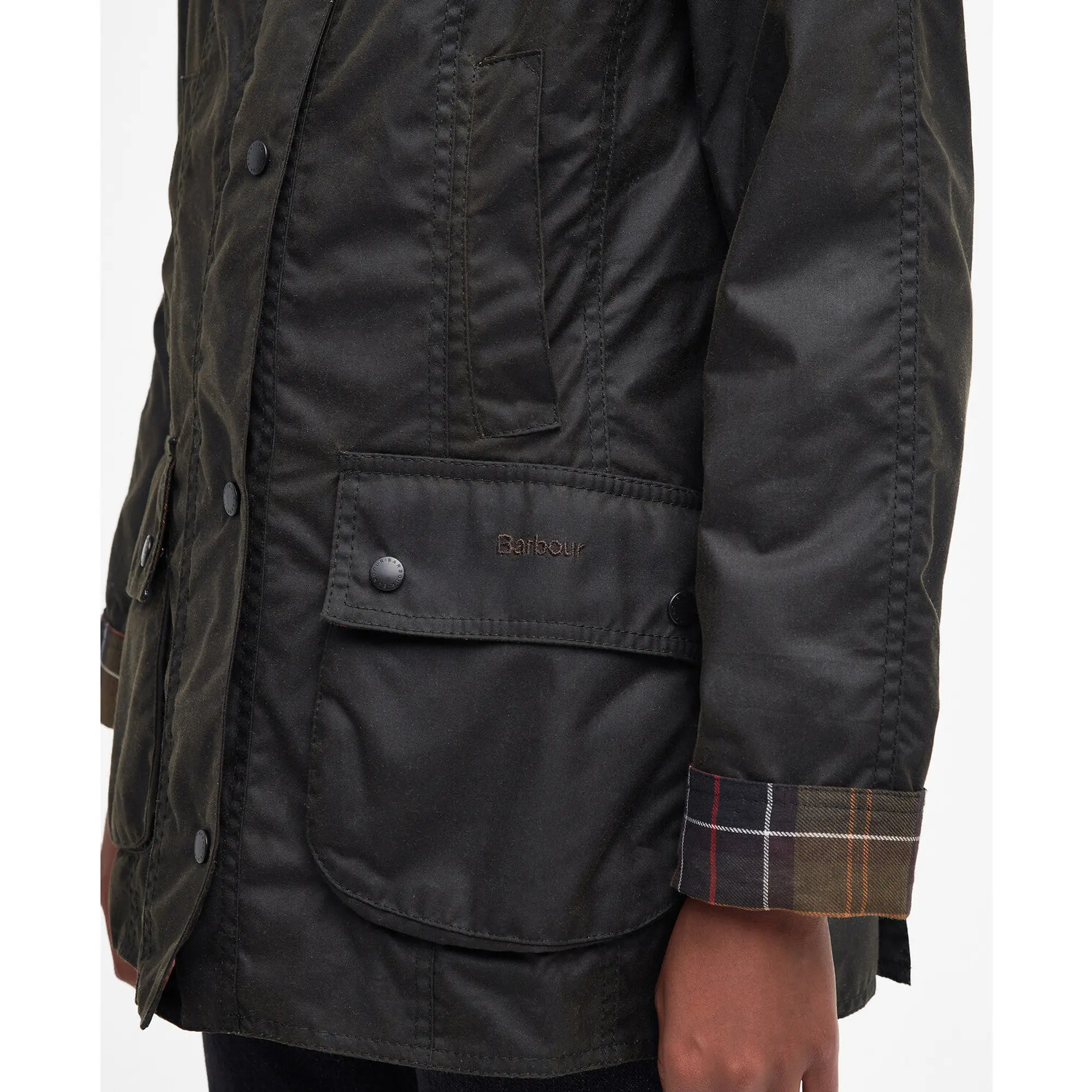 Product image 7 of 9 of Barbour Women's Classic Beadnell Wax Jacket - Olive