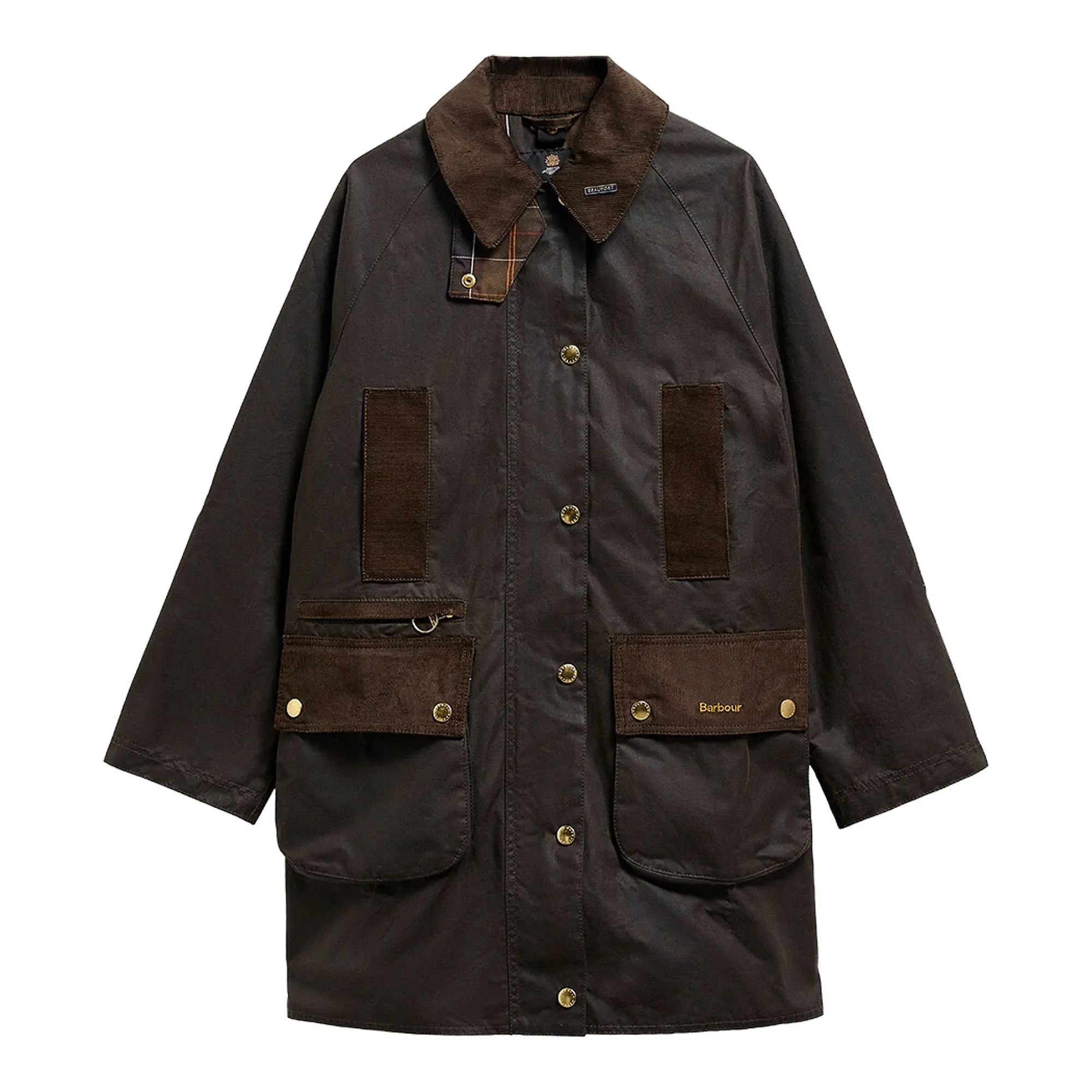 Product image 1 of 7 of Barbour Women's Icons Modern Beaufort Waxed Jacket - Olive / Classic