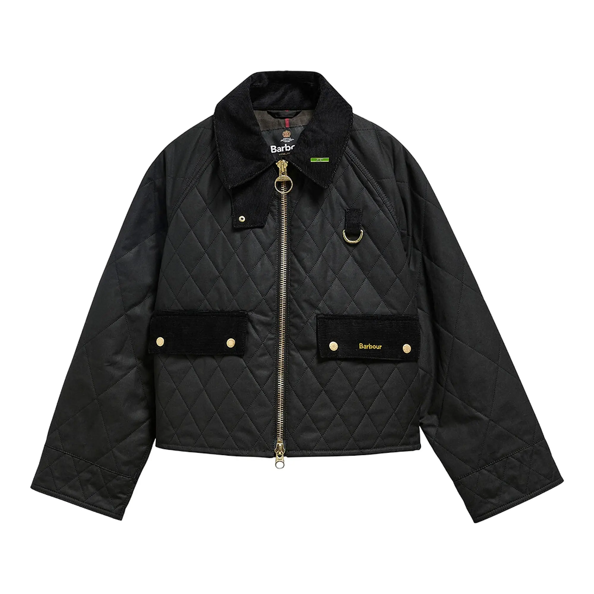 Product image 1 of 6 of Barbour Women's Icon Quilted Spey Waxed Jacket - Black / Classic