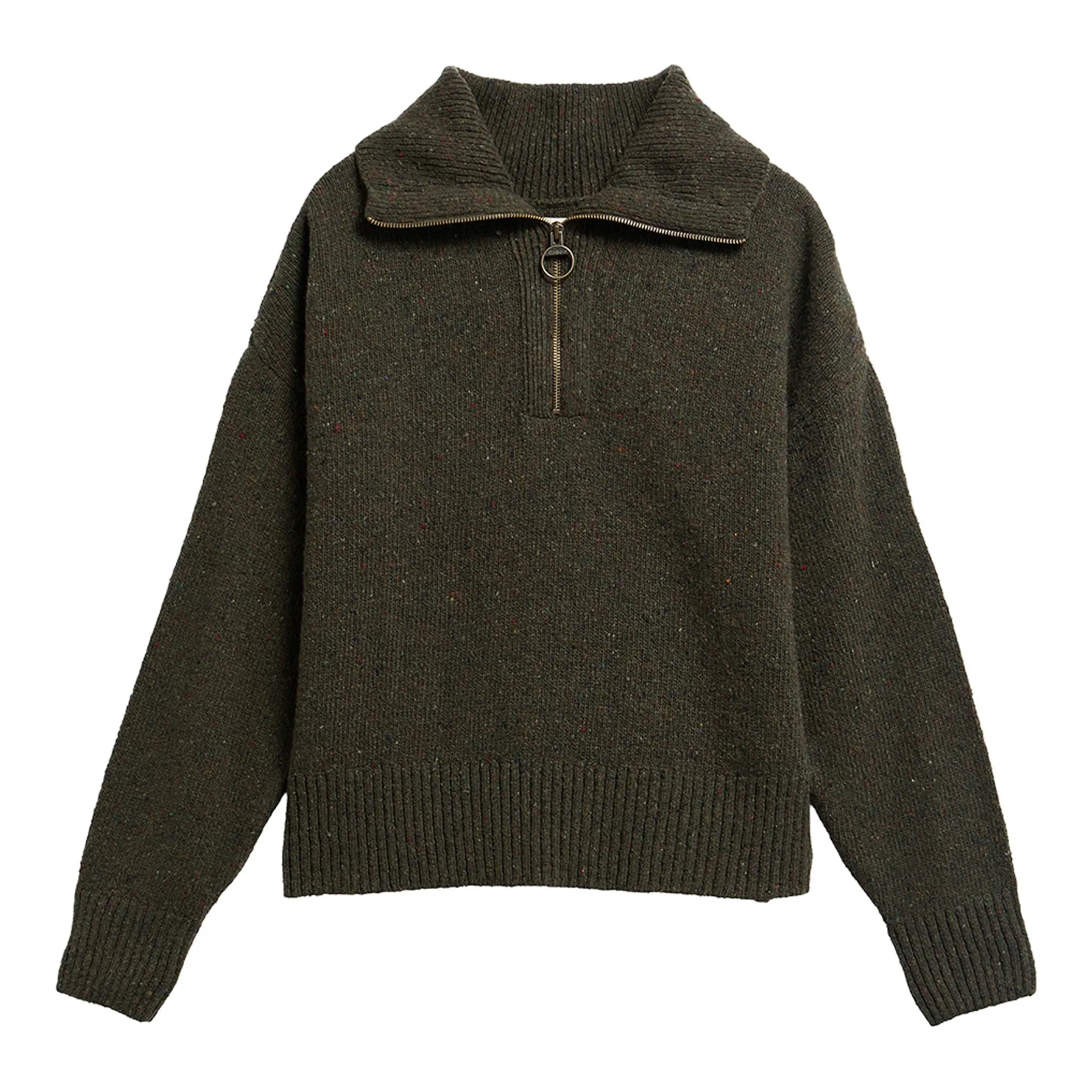 Product image 1 of 6 of Barbour Women's Lavensdale Half-Zip Jumper - Olive