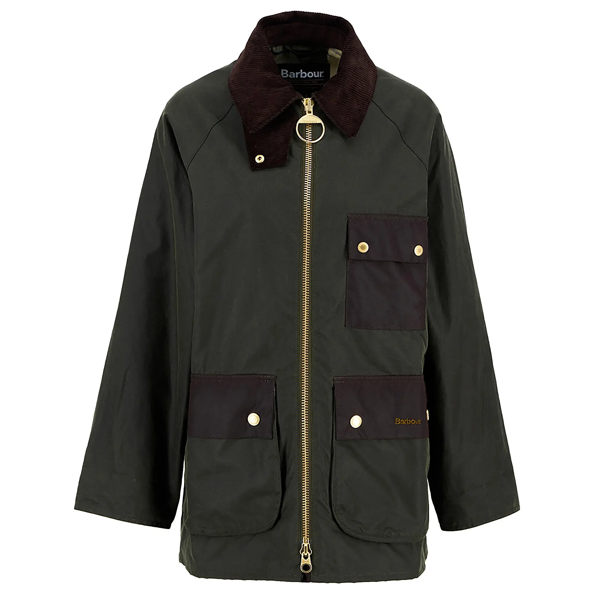 Product image 1 of 8 of Barbour Women's Luella Wax Jacket - Fern/Ancient Tartan