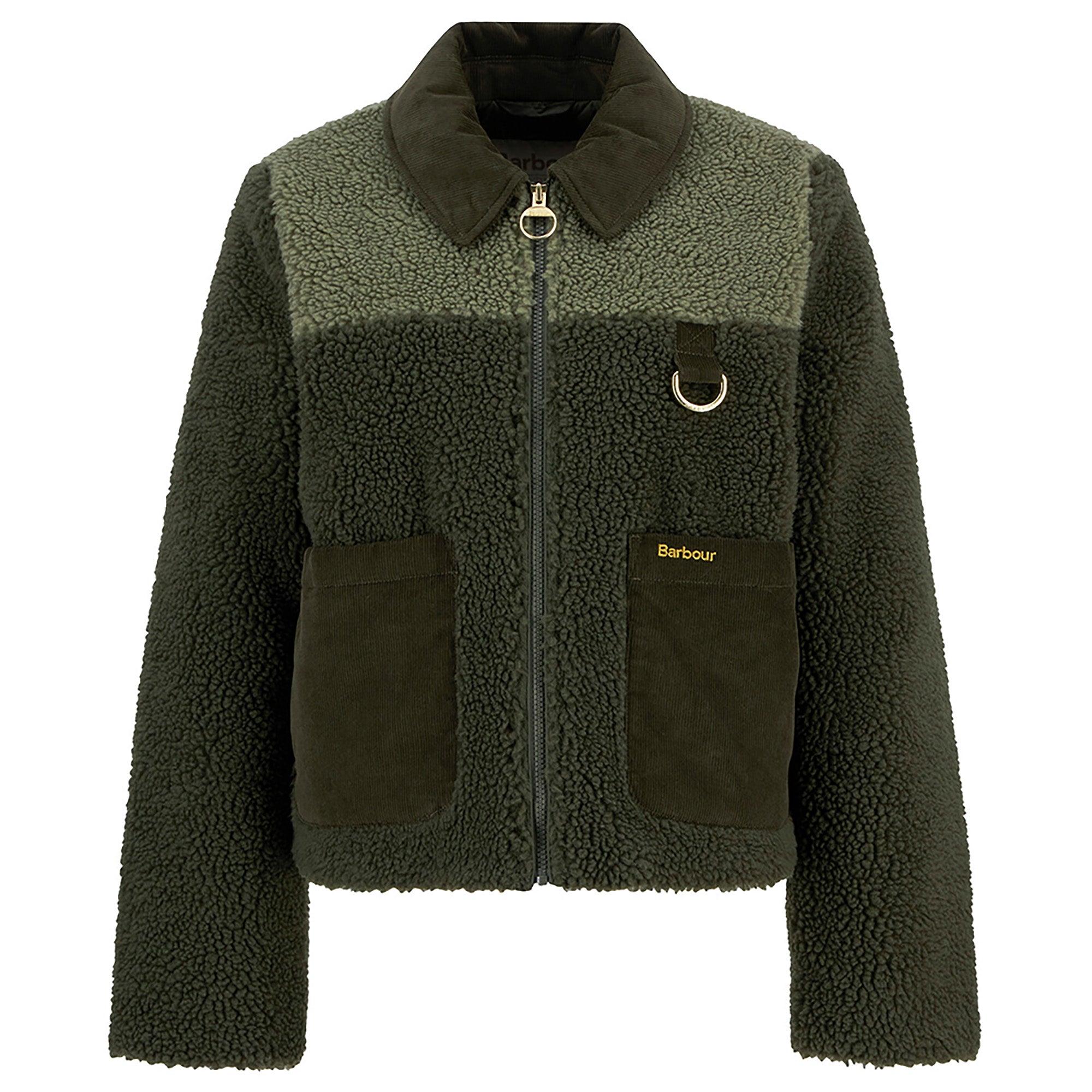 Barbour Women's Malena Cropped Fleece - Olive/Light Moss | British