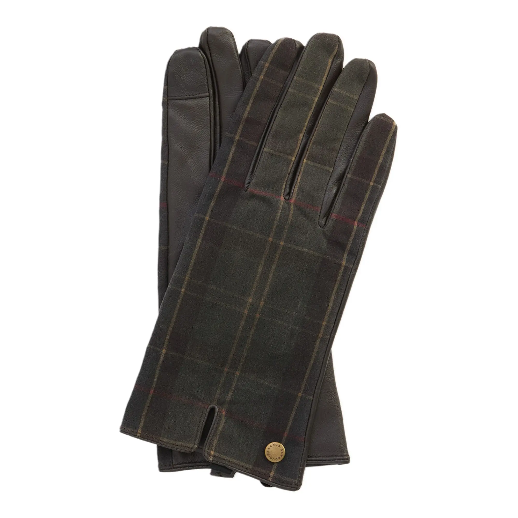Product image 1 of 2 of Barbour Women's Scarlet Tartan Gloves - Classic / Brown