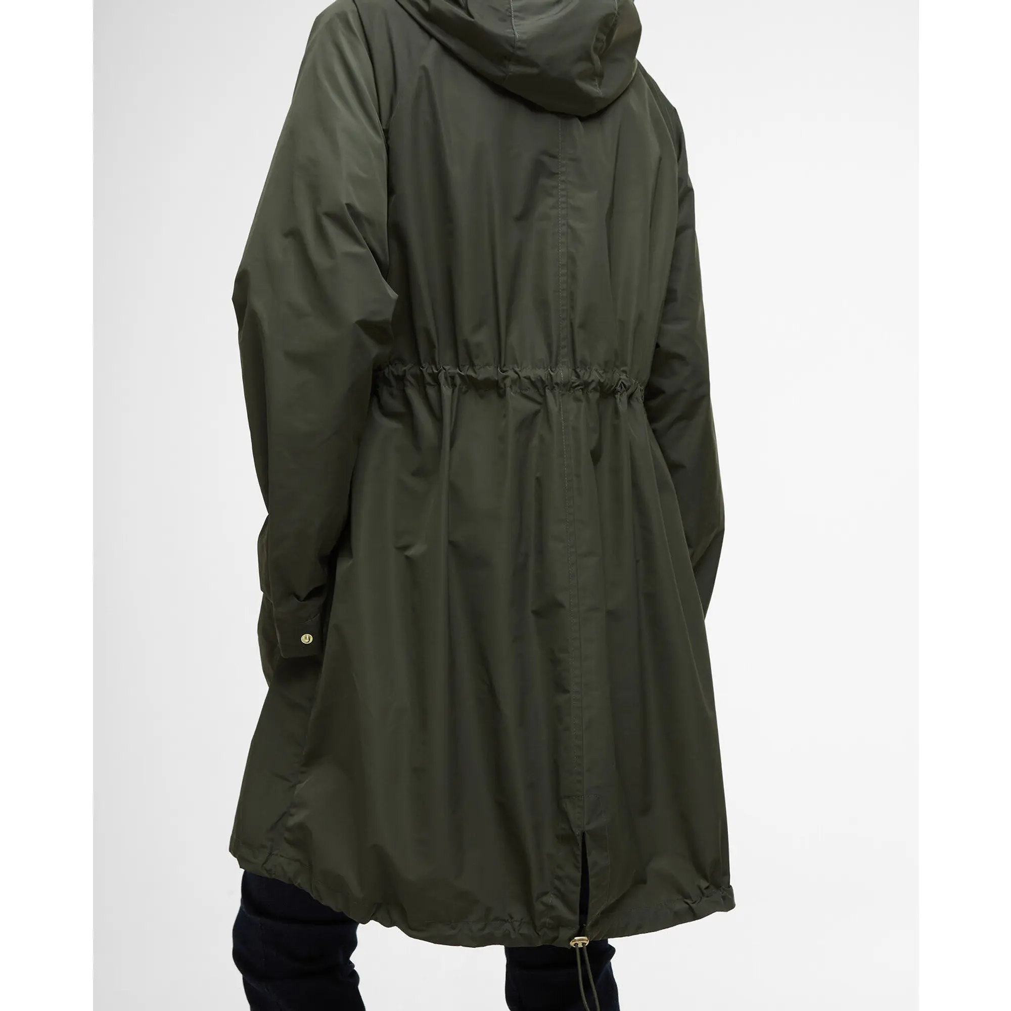 Product image 8 of 9 of Barbour Women's Una Showerproof Parka - Olive/Ancient Tartan