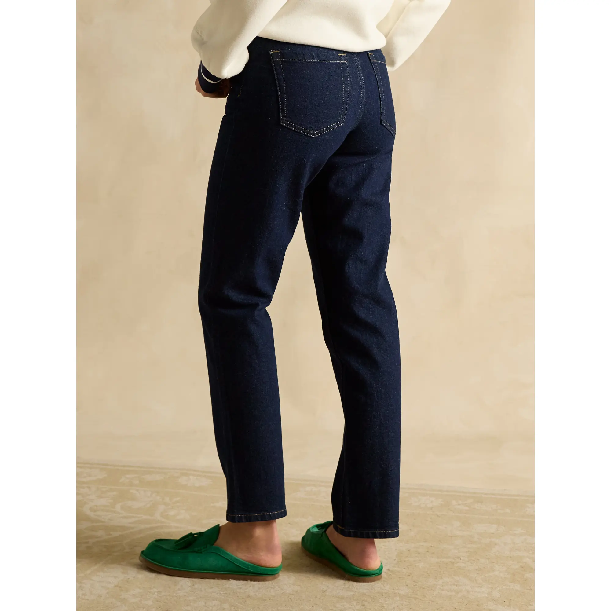 Product image 4 of 9 of Joules Women's Slim Straight Mid Rise Jeans - Rinse Wash