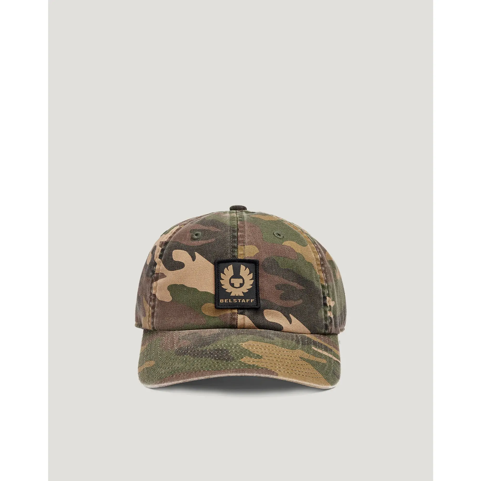 Product image 2 of 5 of Belstaff Cotton Twill Phoenix Camo Patch Cap - Camo Green
