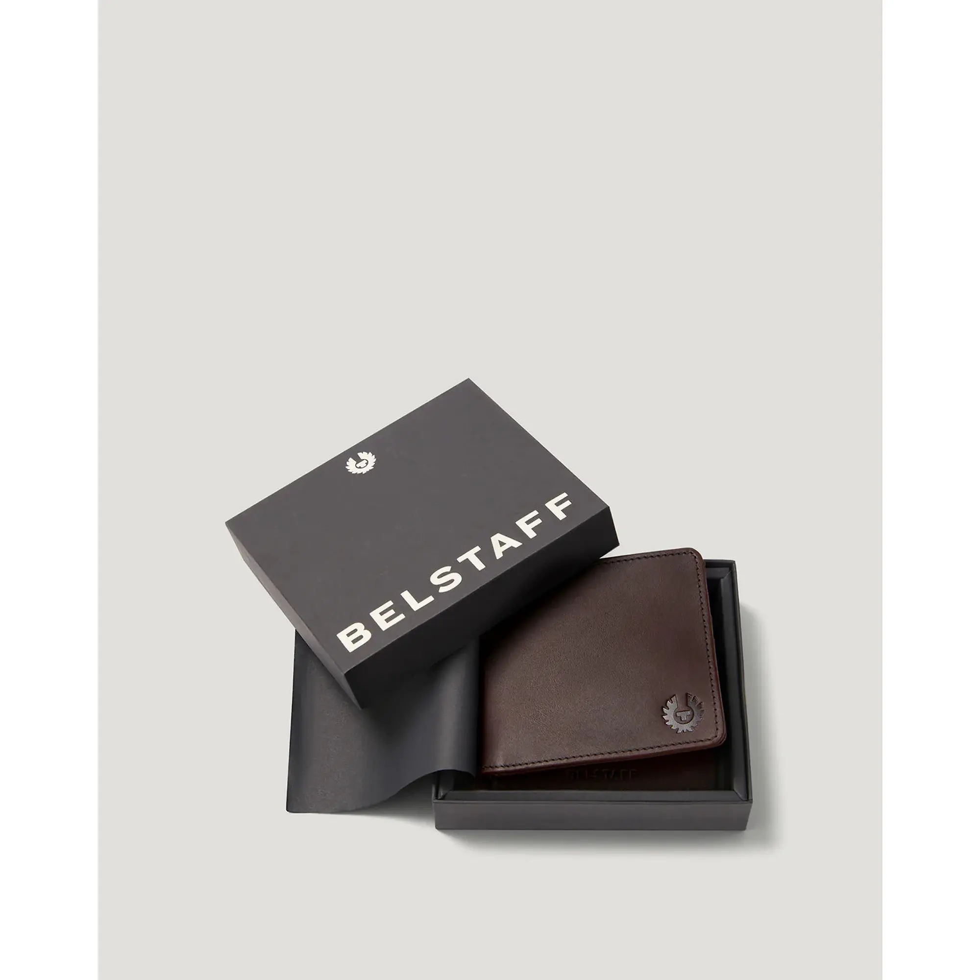 Product image 2 of 4 of Belstaff Smooth Leather Hanchurch Bifold Wallet - Antique Brown