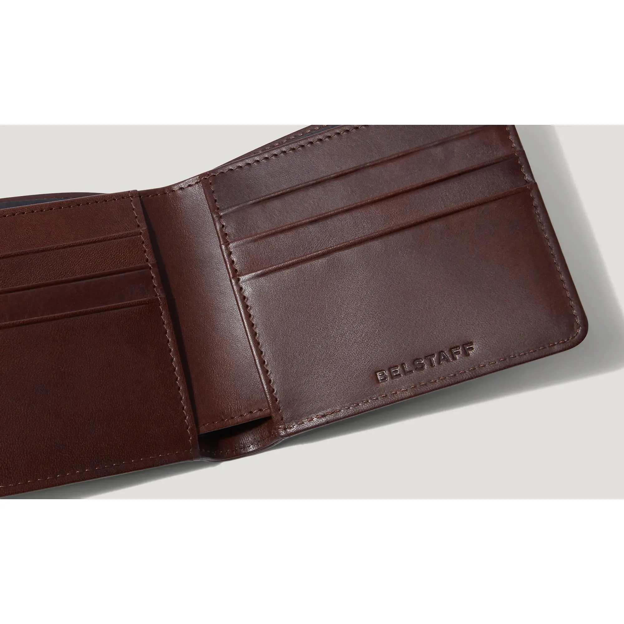Product image 3 of 4 of Belstaff Smooth Leather Hanchurch Bifold Wallet - Antique Brown